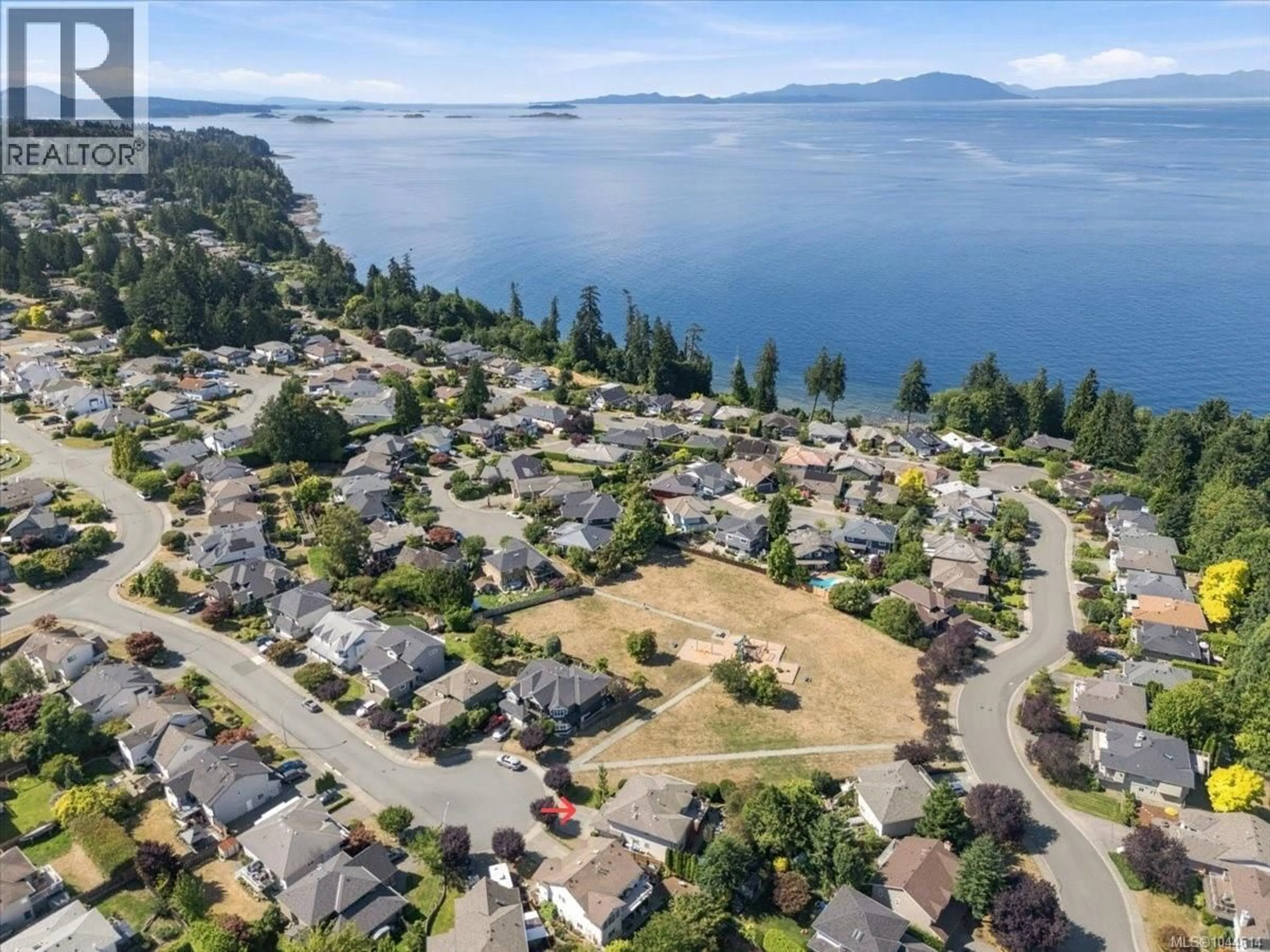 A pic from outside/outdoor area/front of a property/back of a property/a pic from drone, water/lake/river/ocean view for 5361 WESTHAVEN PLACE, Nanaimo British Columbia V9V1T1