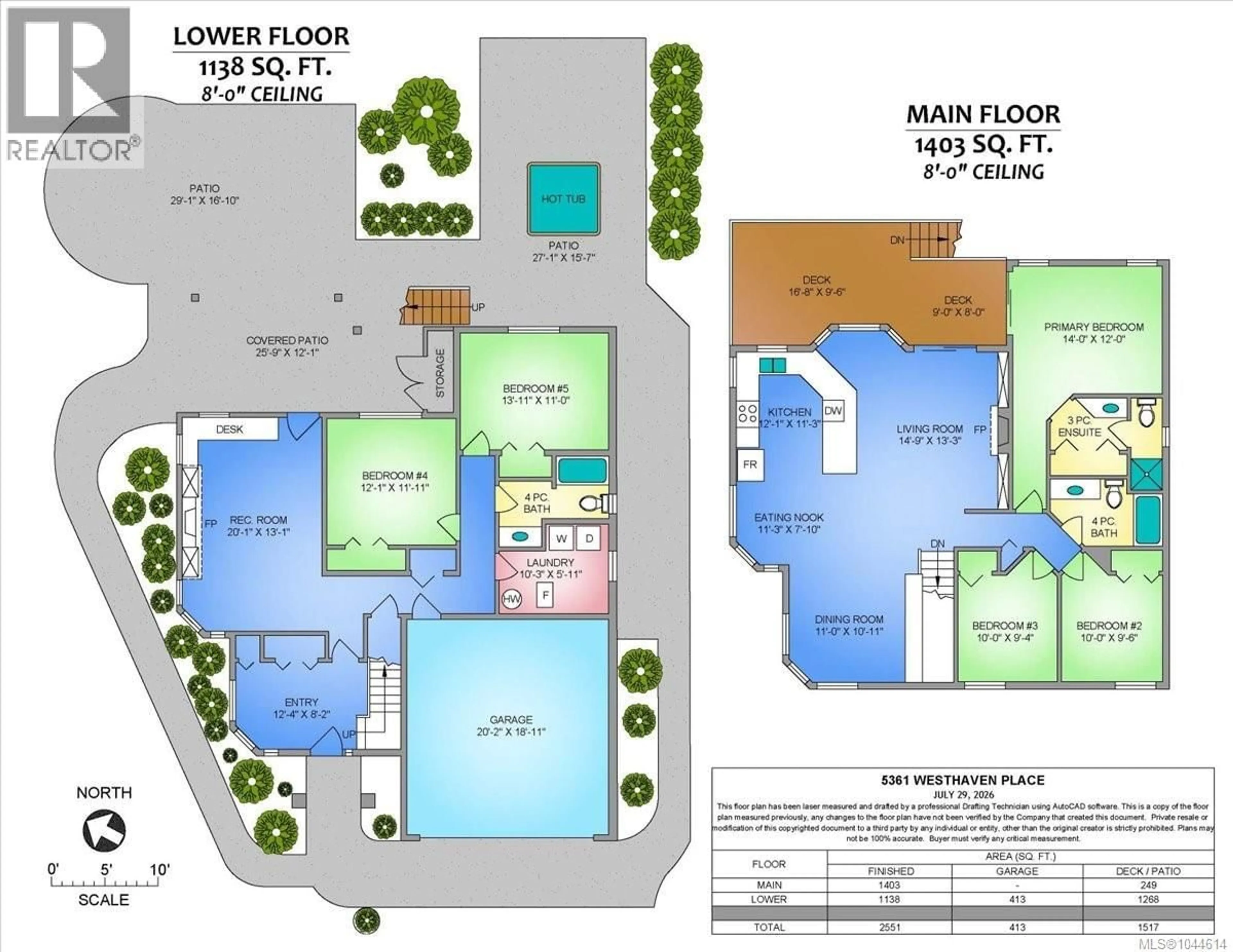 Floor plan for 5361 WESTHAVEN PLACE, Nanaimo British Columbia V9V1T1