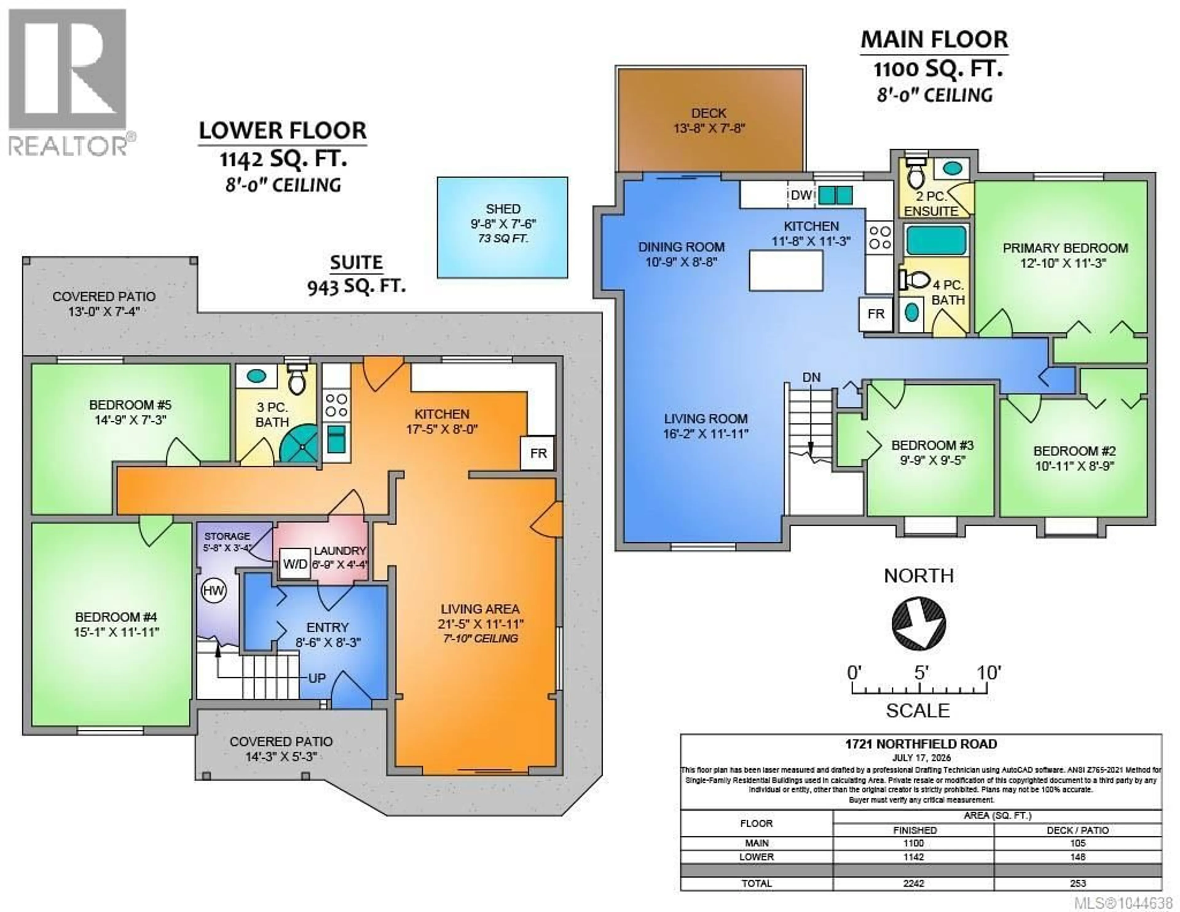 Floor plan for 1721 NORTHFIELD ROAD, Nanaimo British Columbia V9S3B1