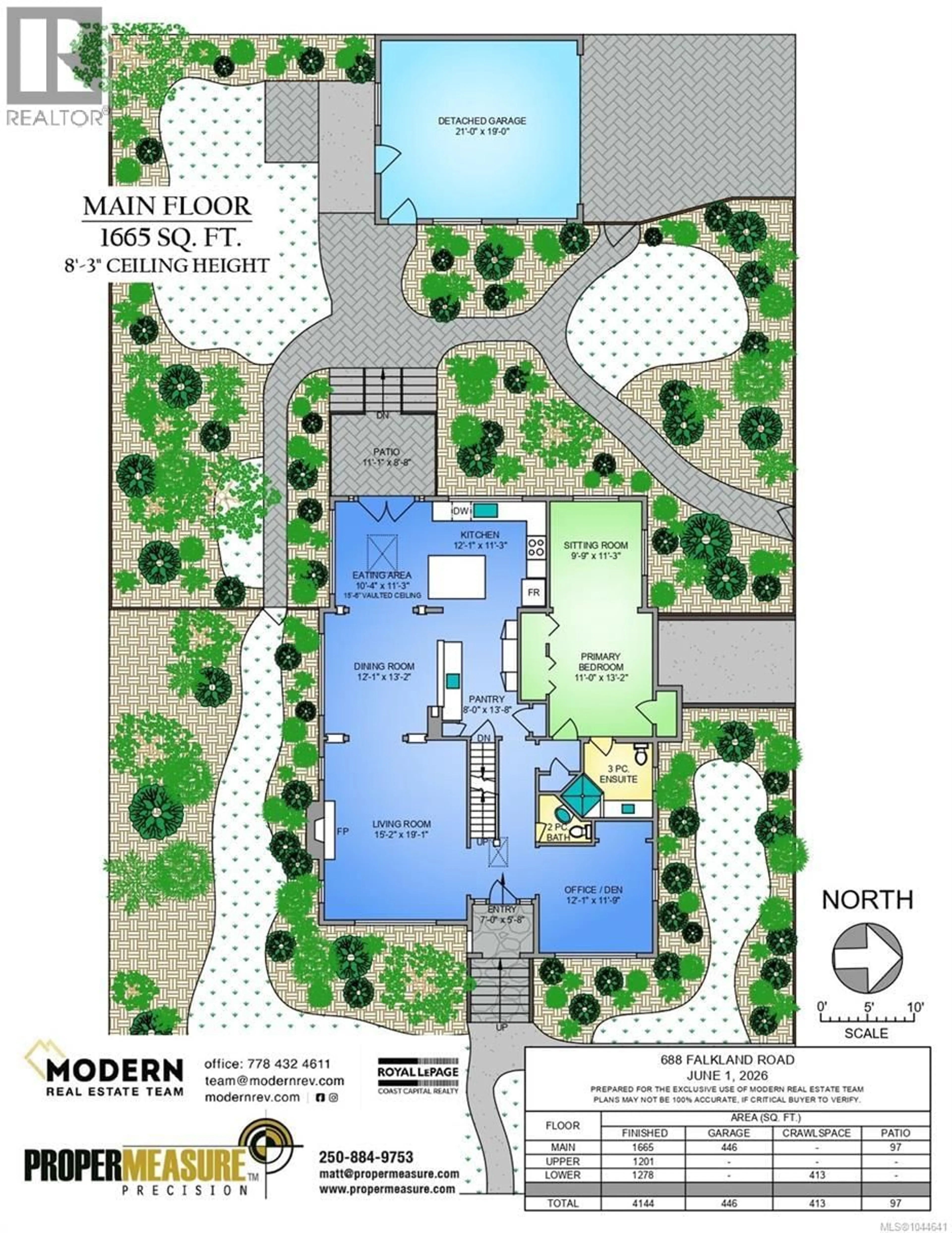 Floor plan for 688 FALKLAND ROAD, Oak Bay British Columbia V8S4L5