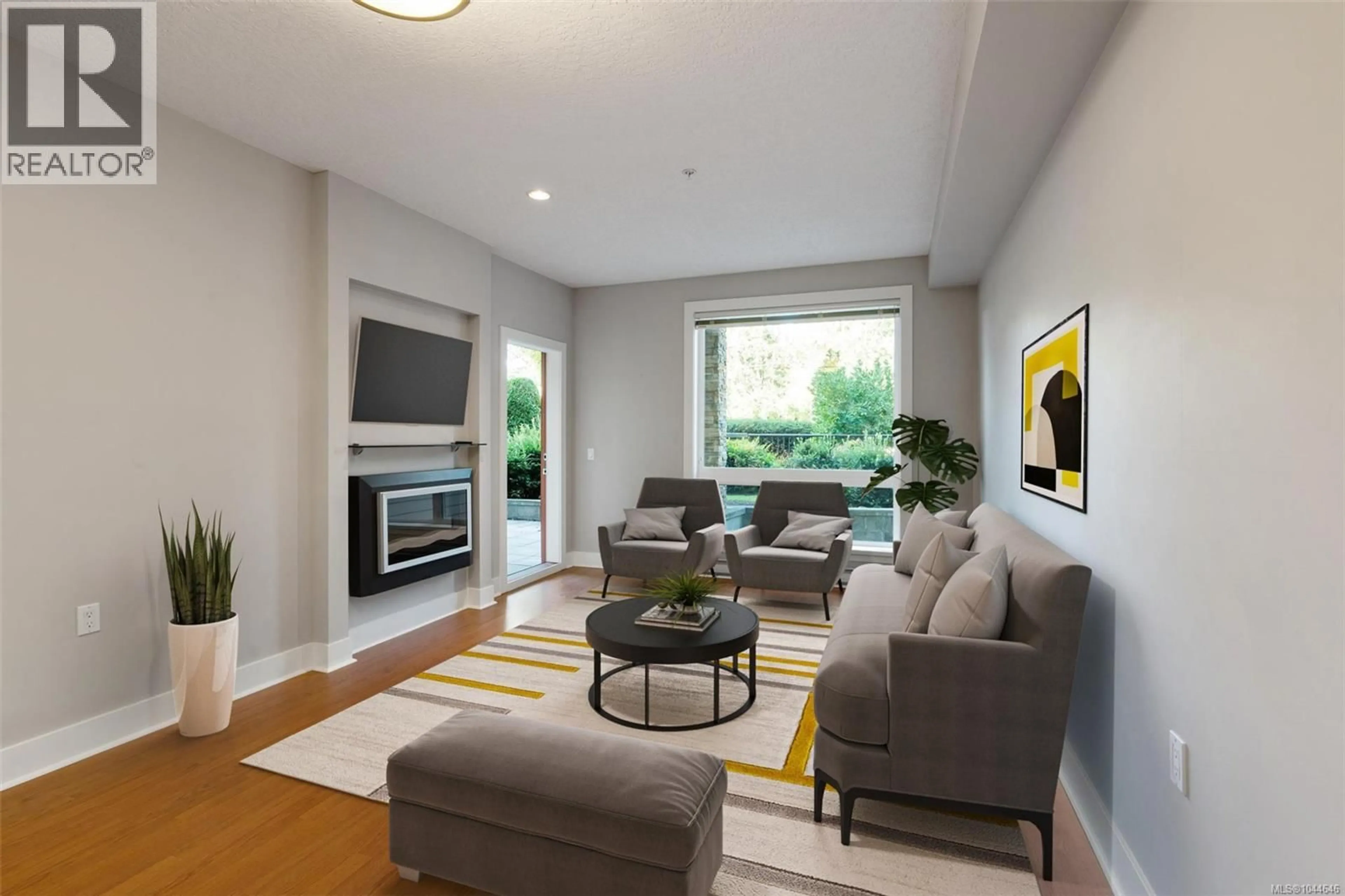 Living room with furniture, unknown for 101 - 4529 WEST SAANICH ROAD, Saanich British Columbia V8Z3G3