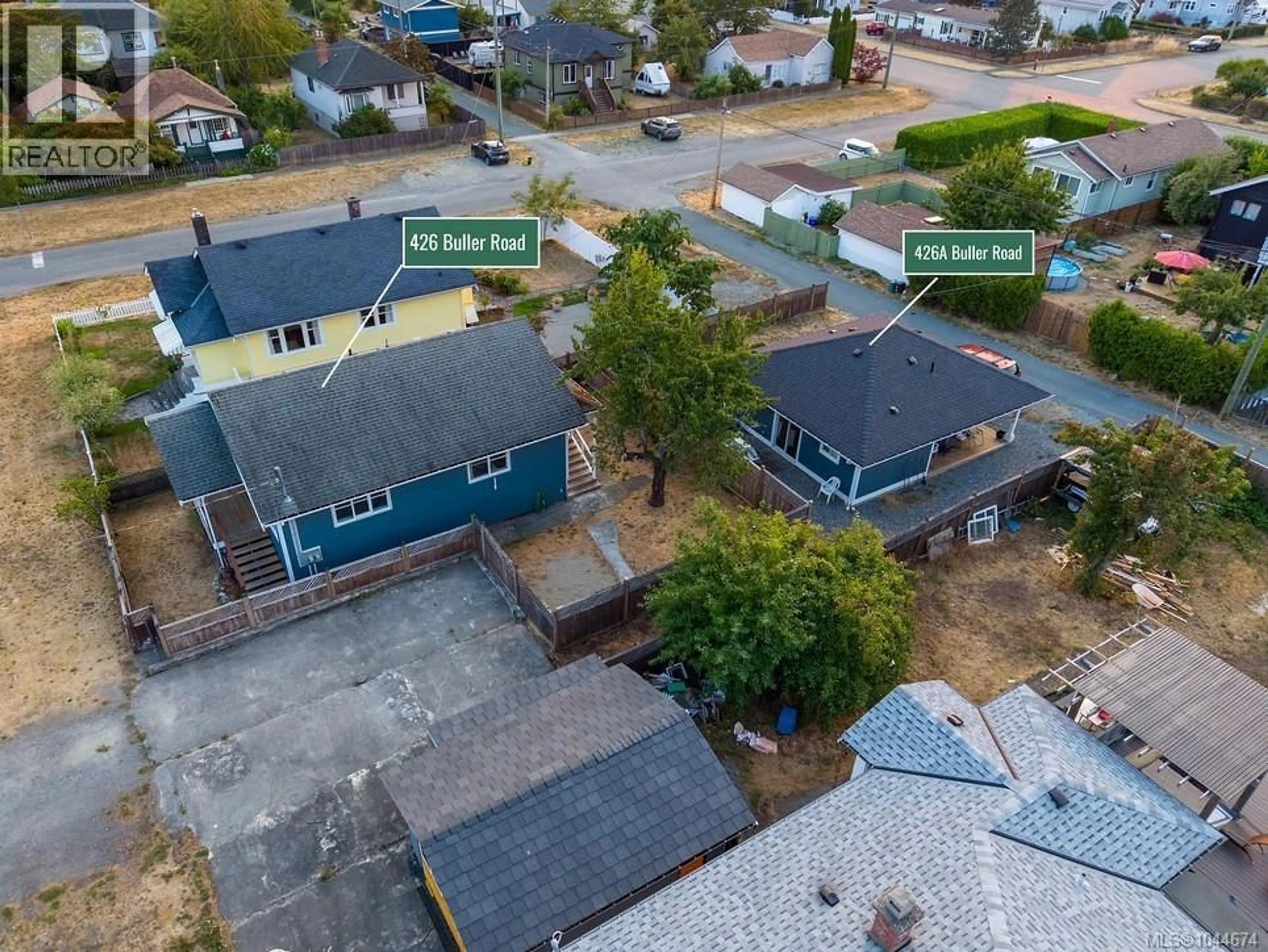 A pic from outside/outdoor area/front of a property/back of a property/a pic from drone, street for 426 & 426A BULLER STREET, Ladysmith British Columbia V9G1T4