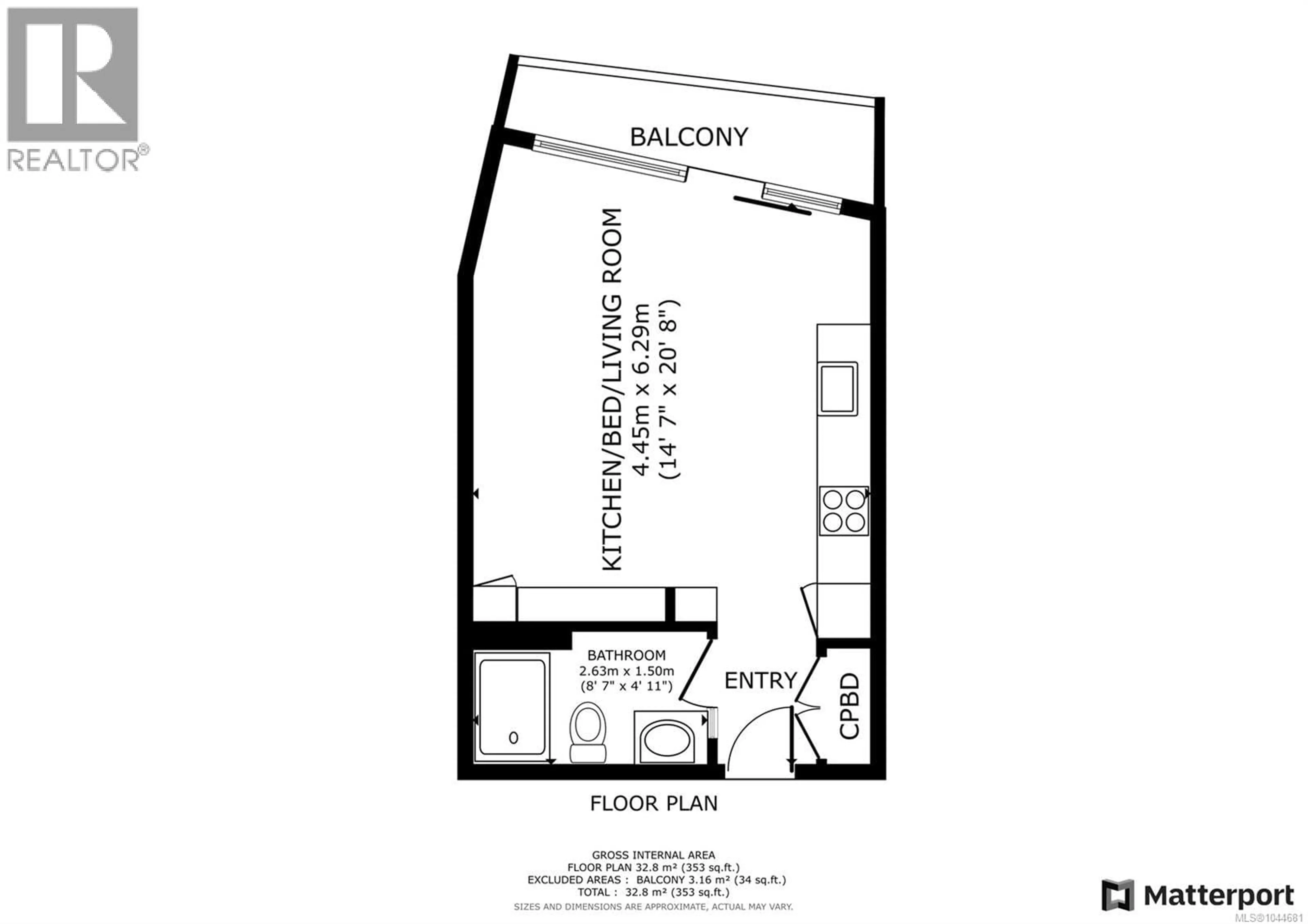 Floor plan for M11 - 456 PANDORA AVENUE, Victoria British Columbia V8W3C6