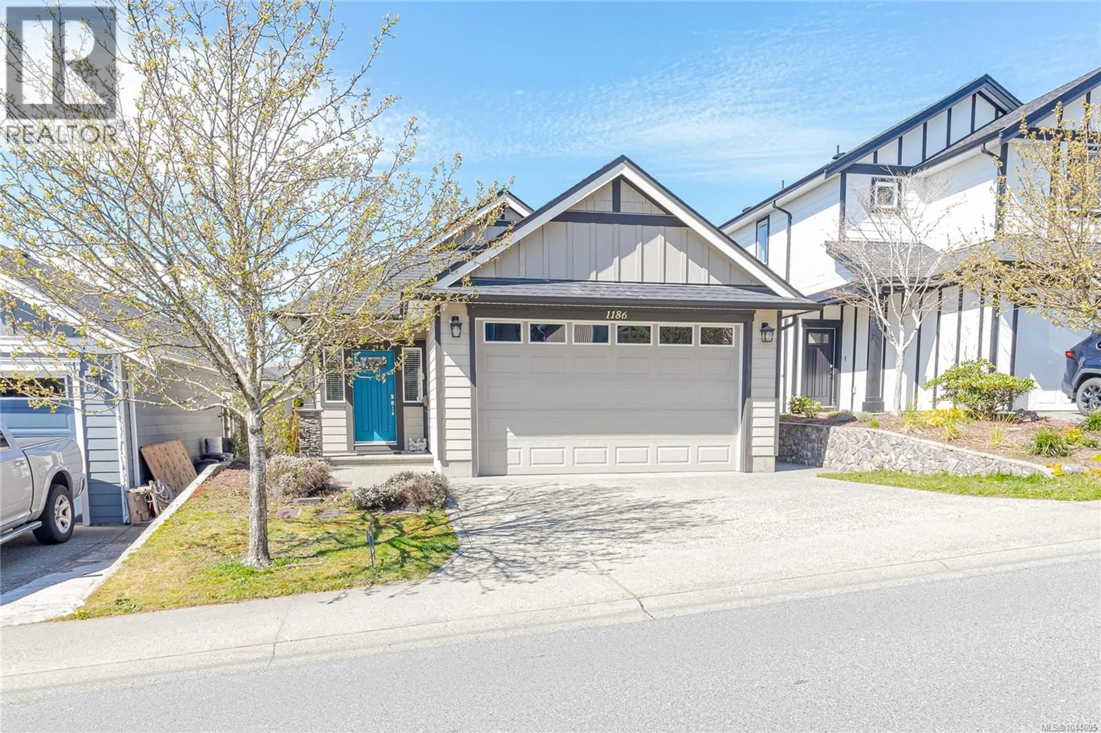 Home with vinyl exterior material, street for 1186 SIKORSKY ROAD, Langford British Columbia V9B0M7