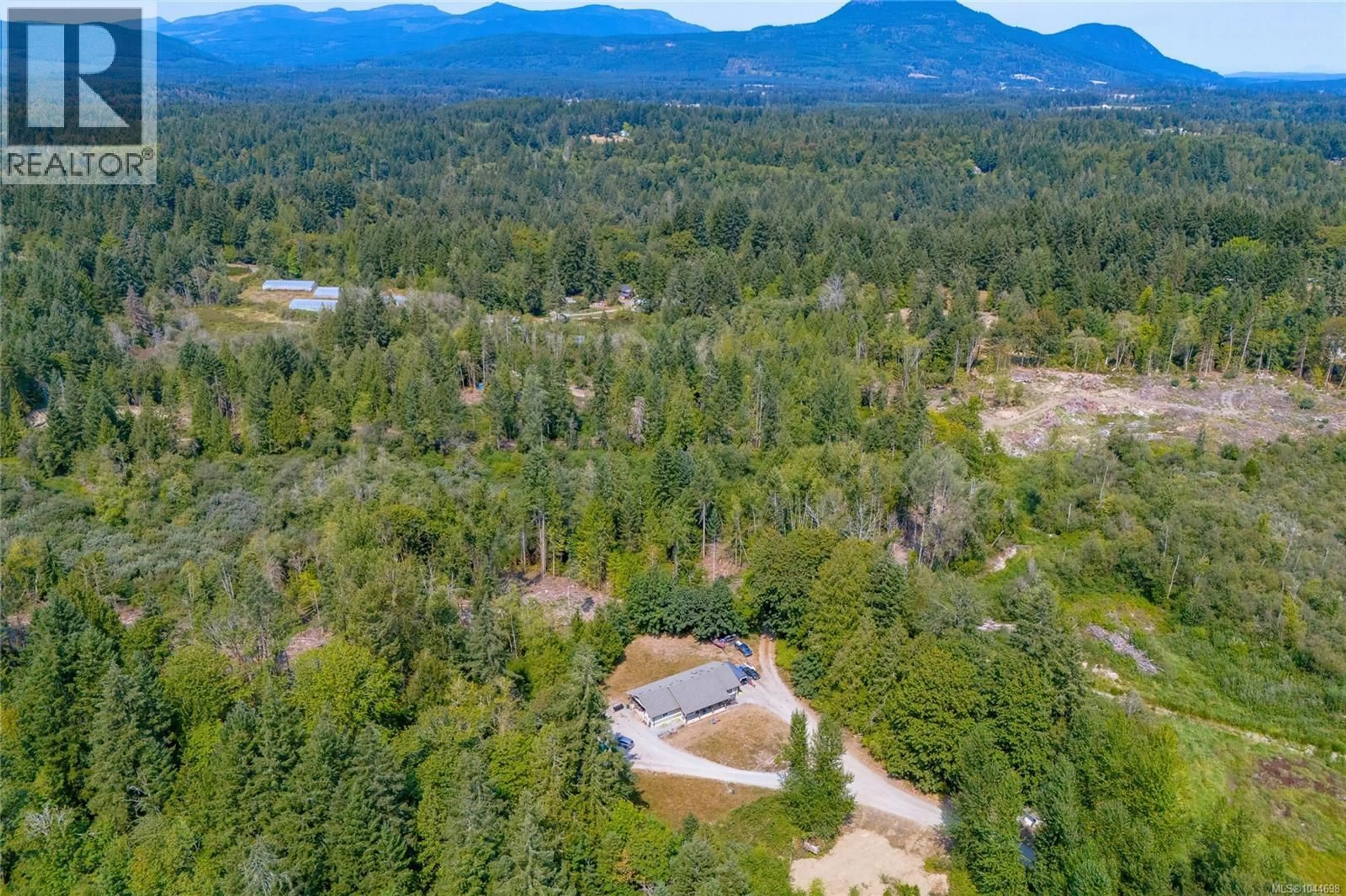 A pic from outside/outdoor area/front of a property/back of a property/a pic from drone, forest/trees view for 4005 ROWE ROAD, Duncan British Columbia V9L6T1