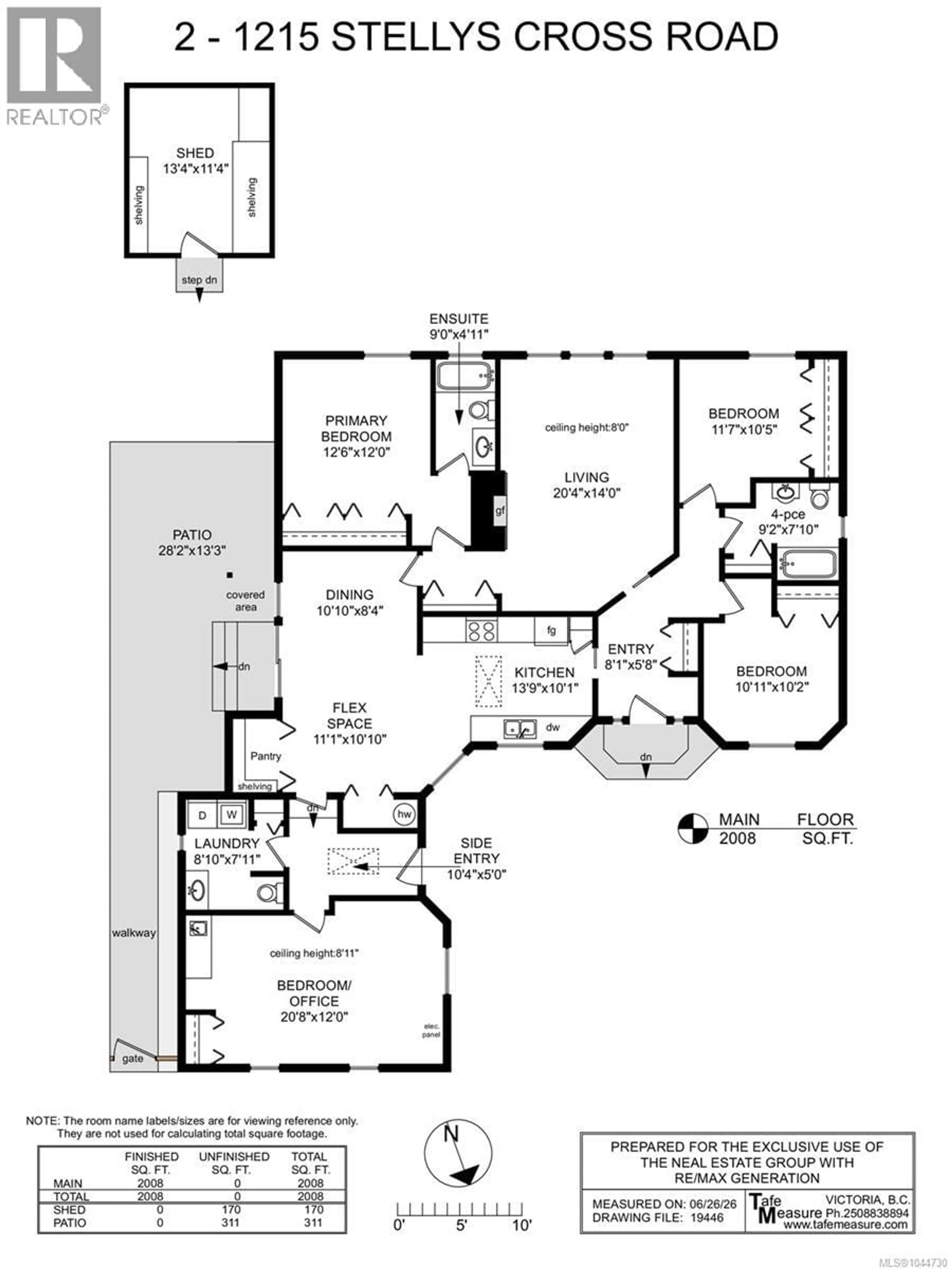 Floor plan for 2 - 1215 STELLY'S CROSS ROAD, Central Saanich British Columbia V8M1H3