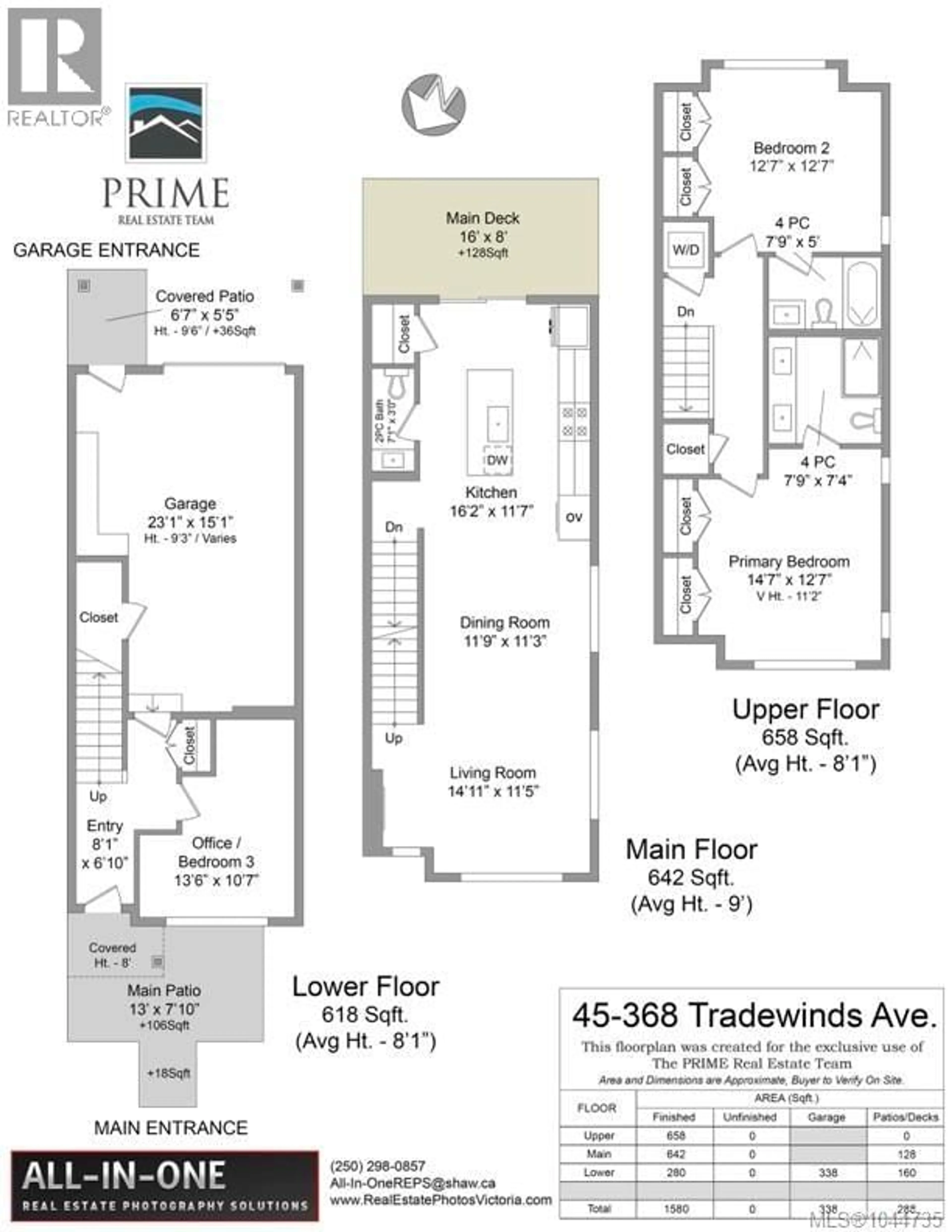 Floor plan for 45 - 368 TRADEWINDS AVENUE, Colwood British Columbia V9C0S5