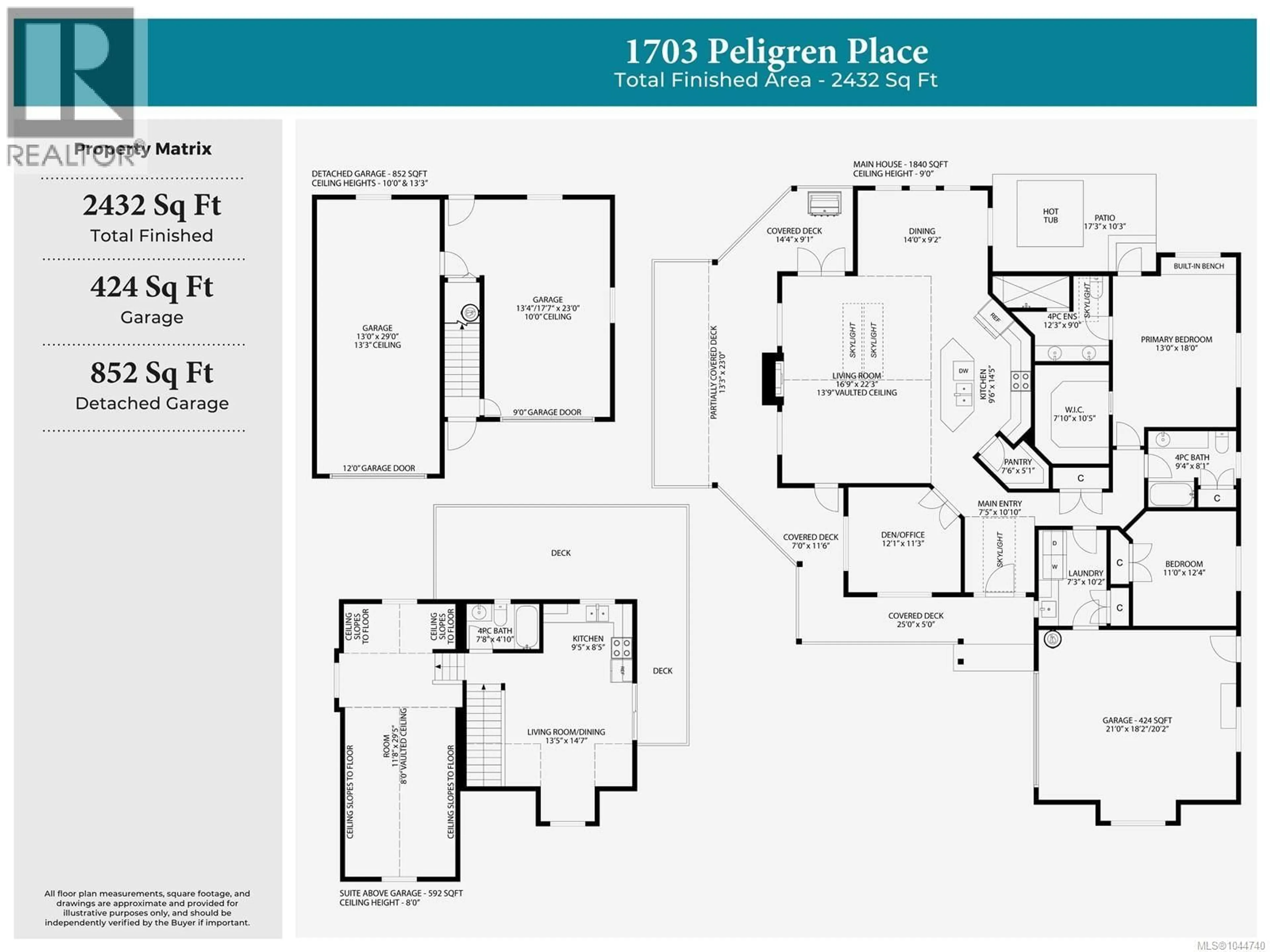 Floor plan for 1703 PELIGREN PLACE, Qualicum Beach British Columbia V9K2S3