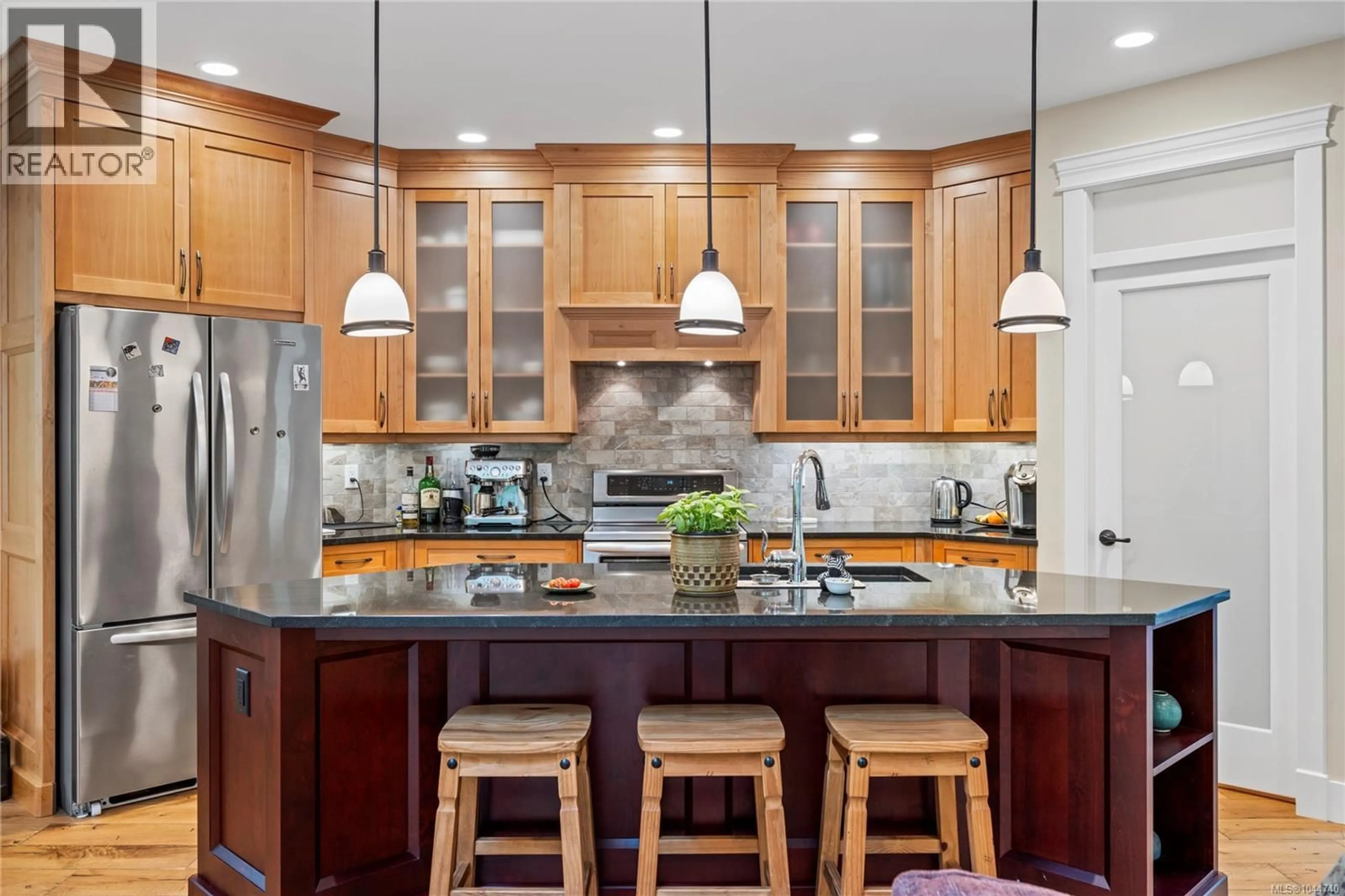 Contemporary kitchen, ceramic/tile floor for 1703 PELIGREN PLACE, Qualicum Beach British Columbia V9K2S3