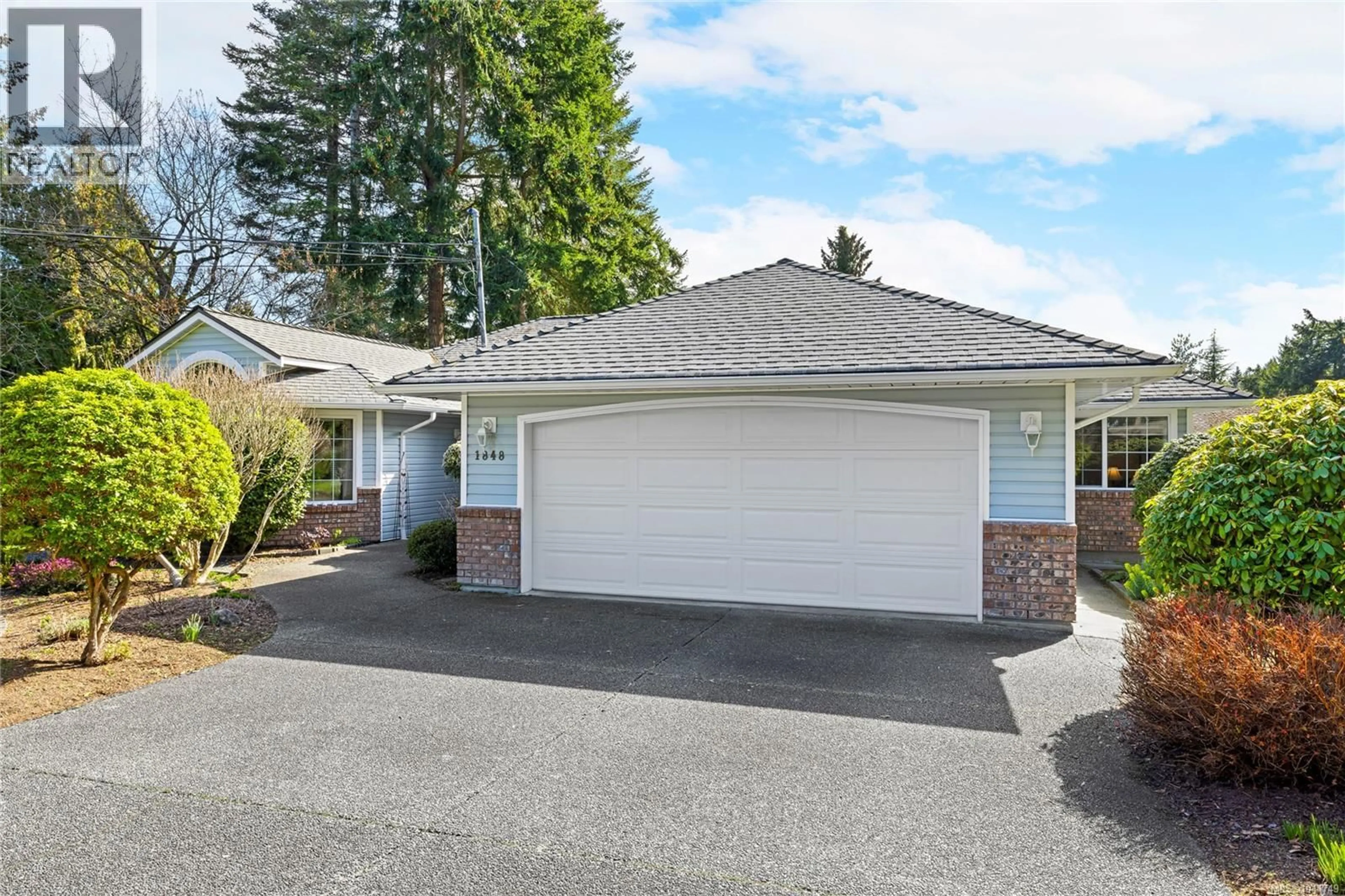 Home with vinyl exterior material, street for 1848 AMELIA CRESCENT, Nanoose Bay British Columbia V9P9C7