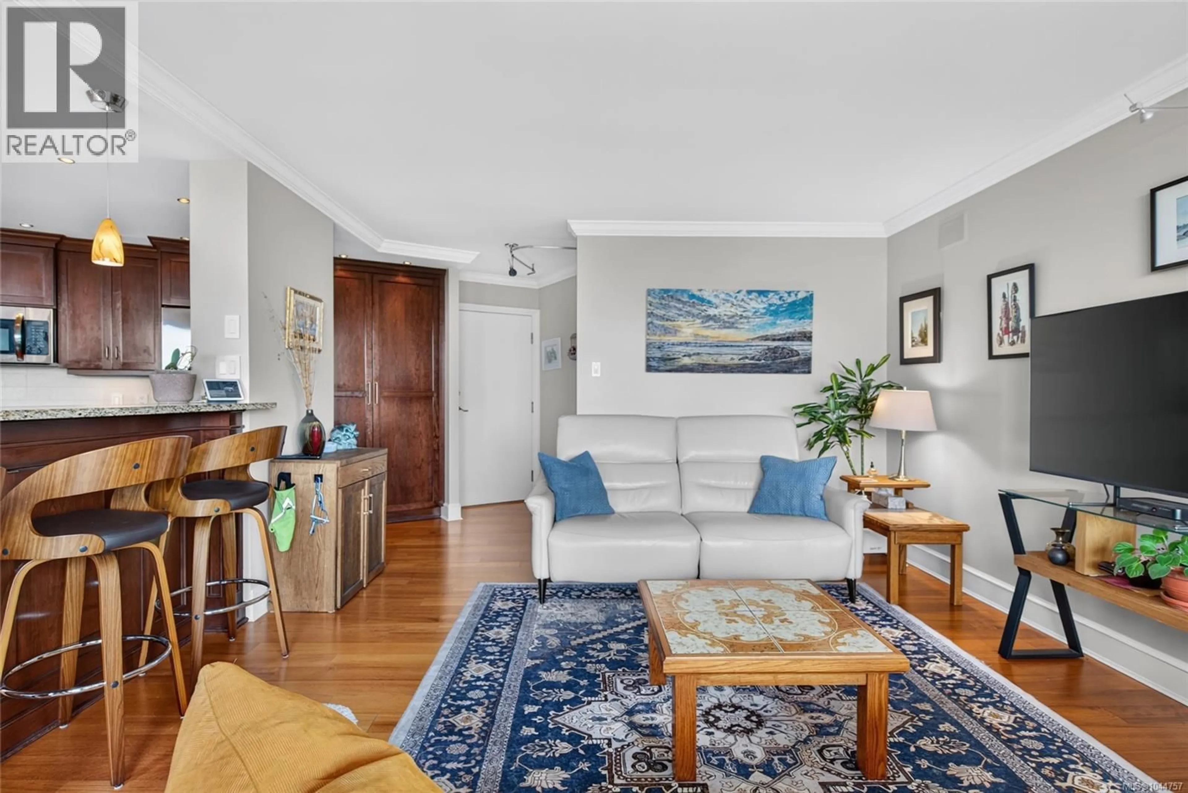 Living room with furniture, unknown for 710 - 225 BELLEVILLE STREET, Victoria British Columbia V8V4T9