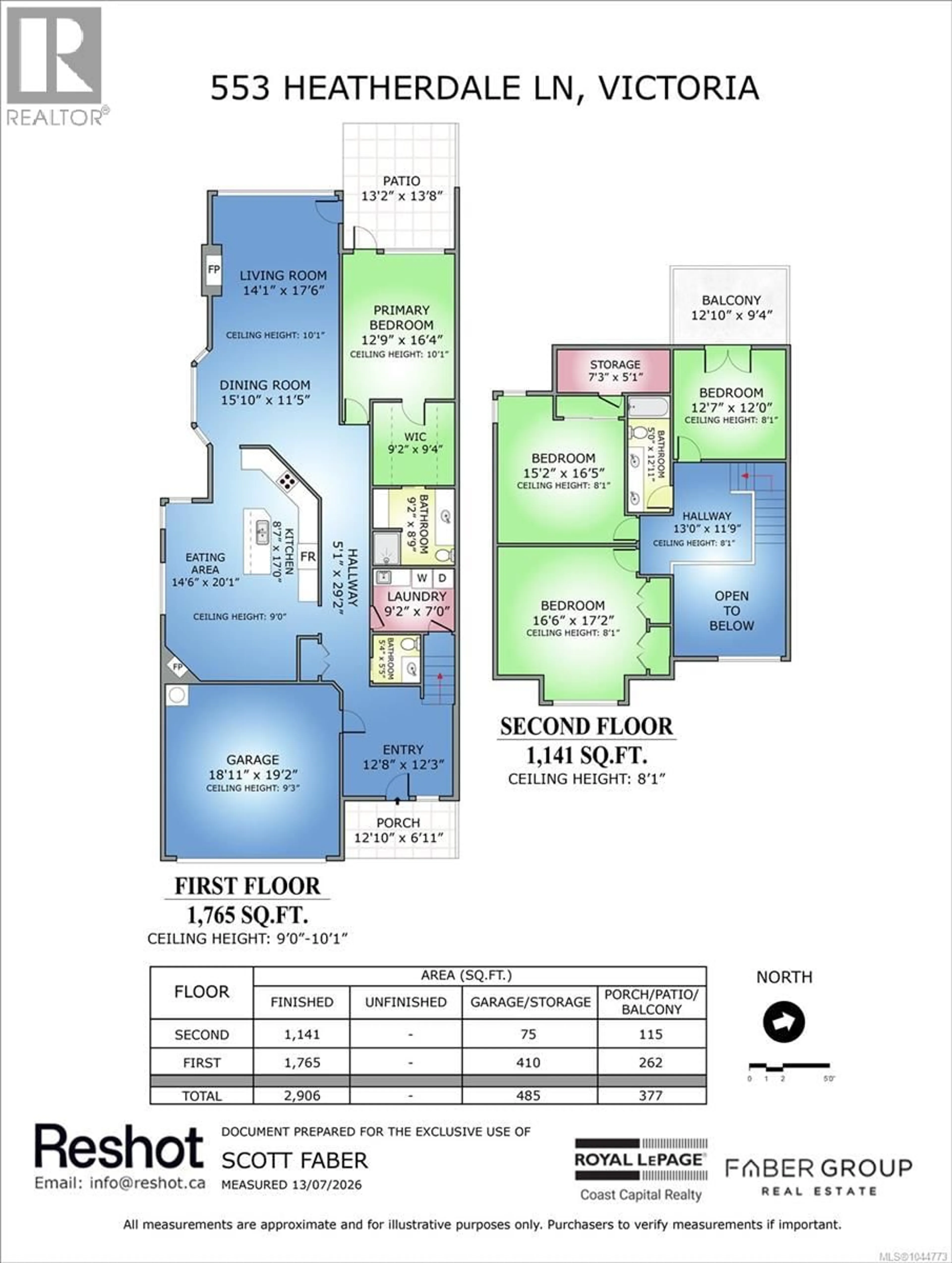 Floor plan for 553 HEATHERDALE LANE, Saanich British Columbia V8Z0A4