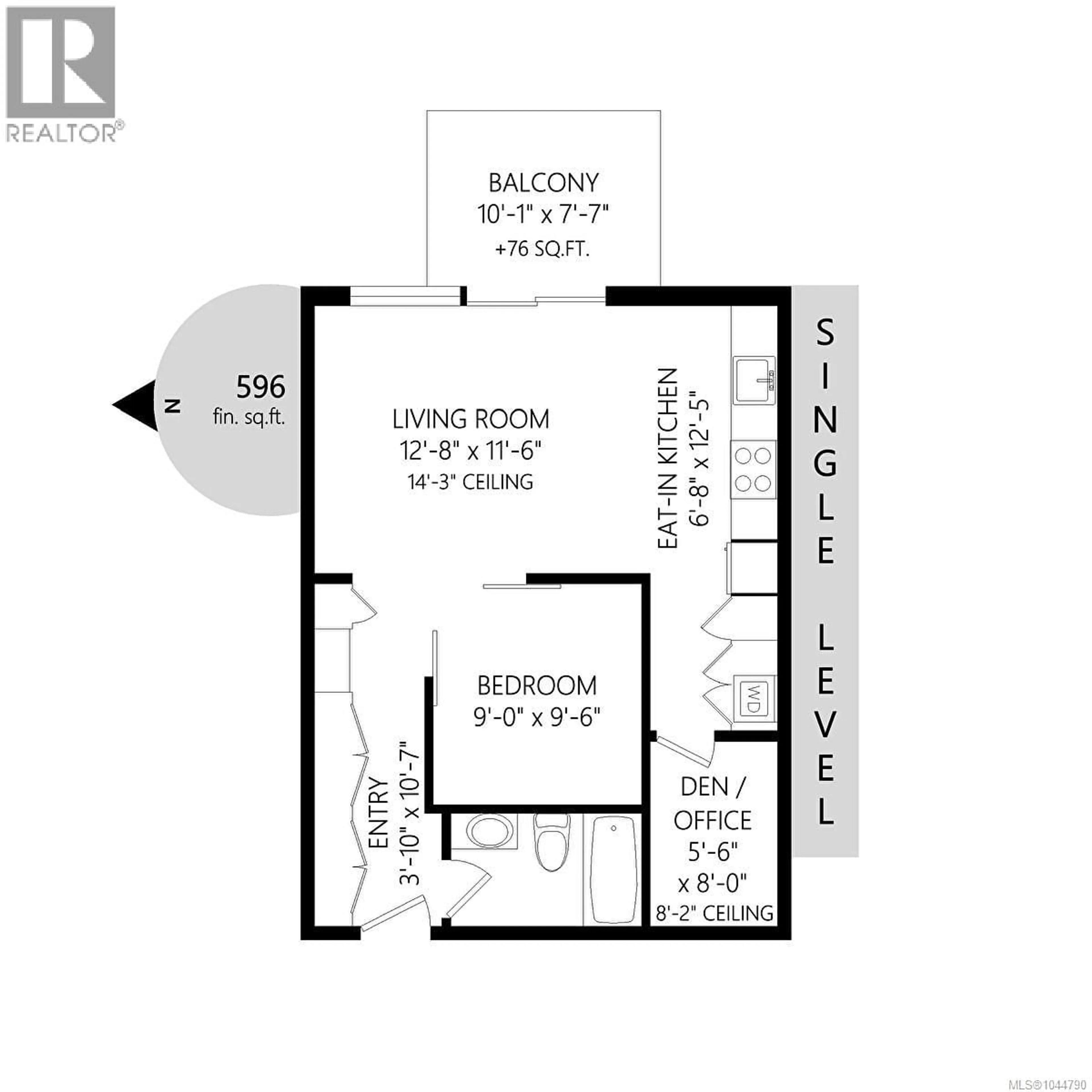 Floor plan for 339 - 770 FISGARD STREET, Victoria British Columbia V8W0B8