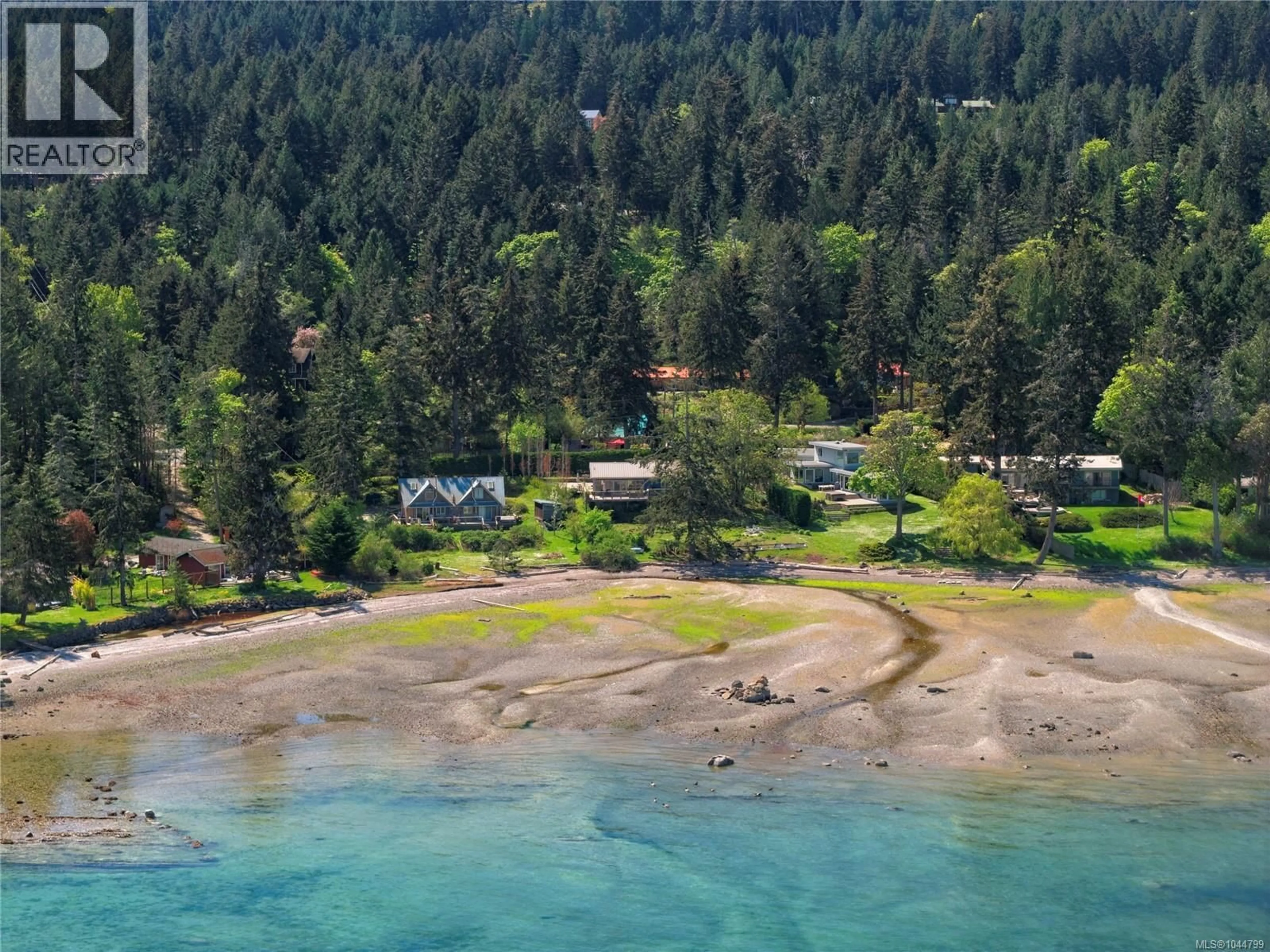 A pic from outside/outdoor area/front of a property/back of a property/a pic from drone, water/lake/river/ocean view for 1607 NORTH BEACH ROAD, Salt Spring British Columbia V8K1A8
