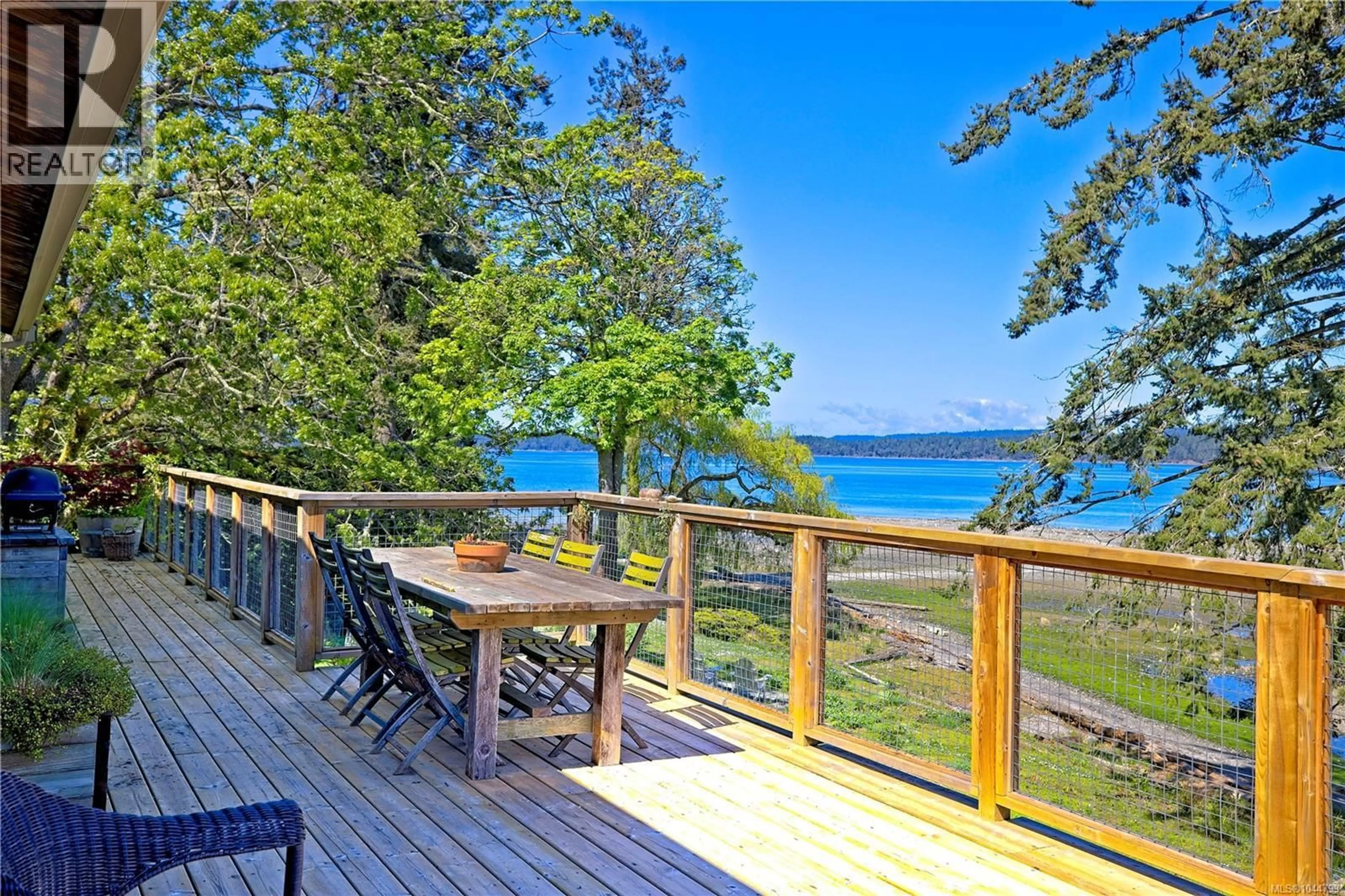 Patio, water/lake/river/ocean view for 1607 NORTH BEACH ROAD, Salt Spring British Columbia V8K1A8