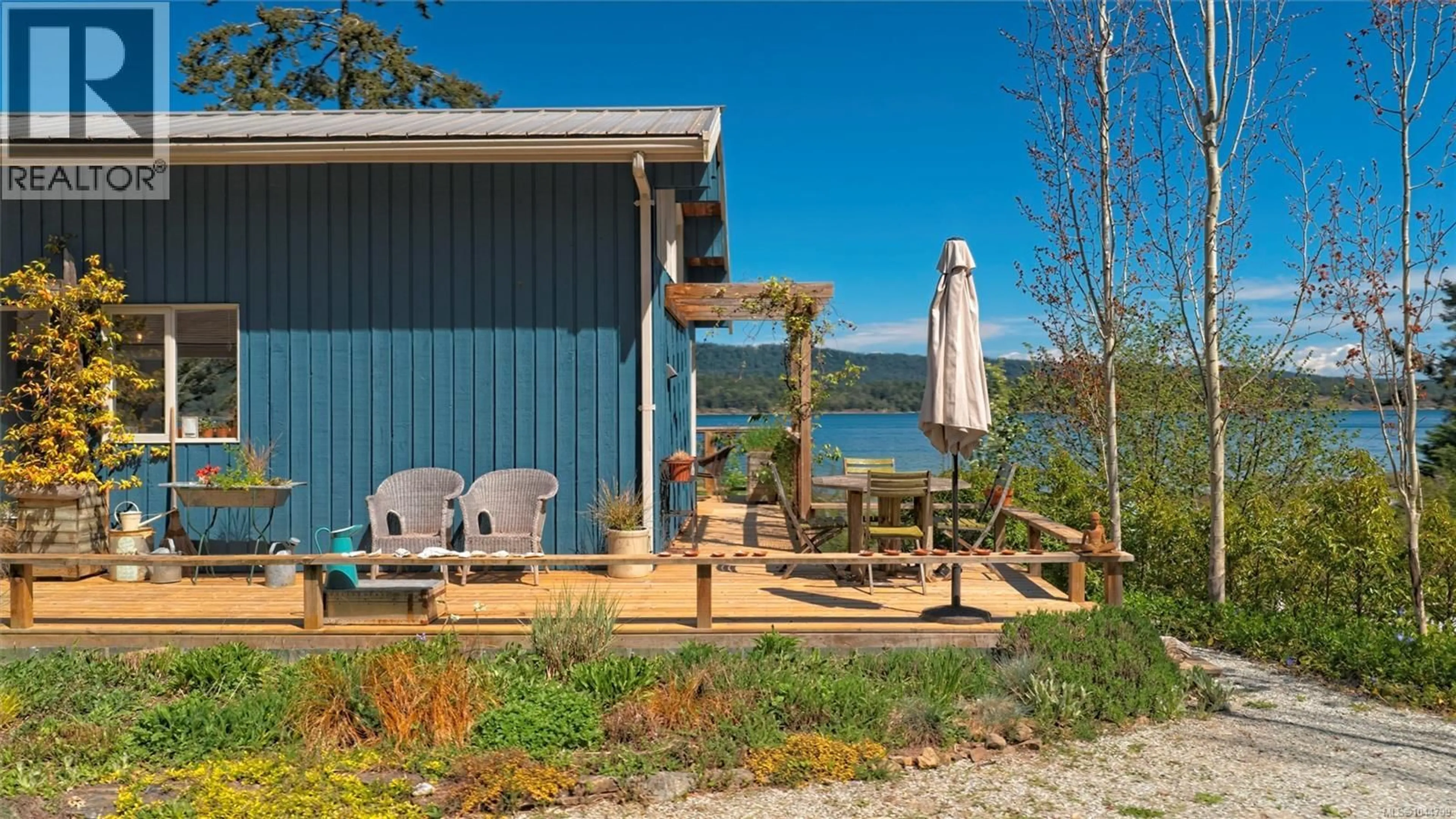 Patio, water/lake/river/ocean view for 1607 NORTH BEACH ROAD, Salt Spring British Columbia V8K1A8