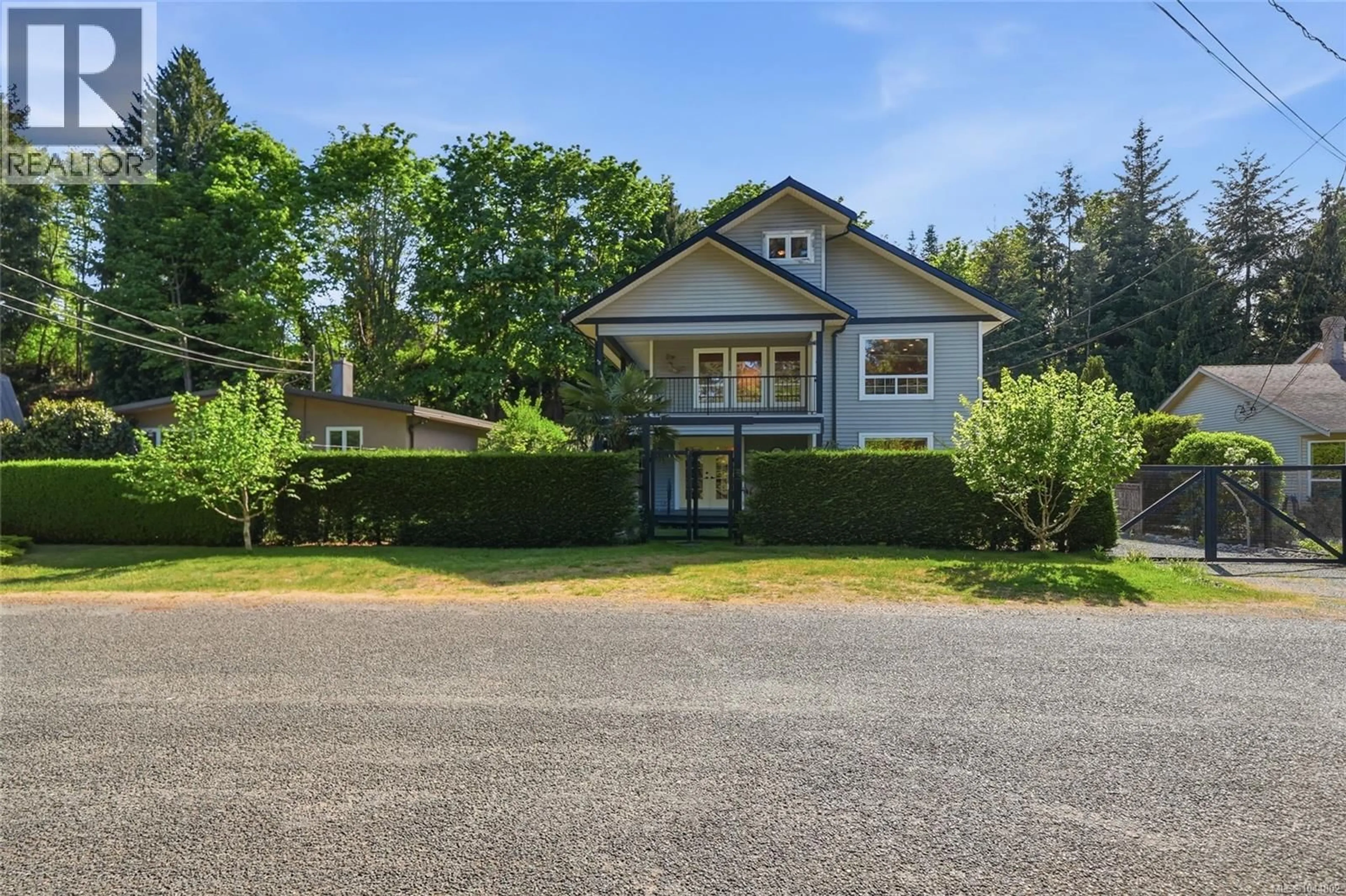 A pic from outside/outdoor area/front of a property/back of a property/a pic from drone, street for 3970 BOVANIS ROAD, Bowser British Columbia V0R1G0