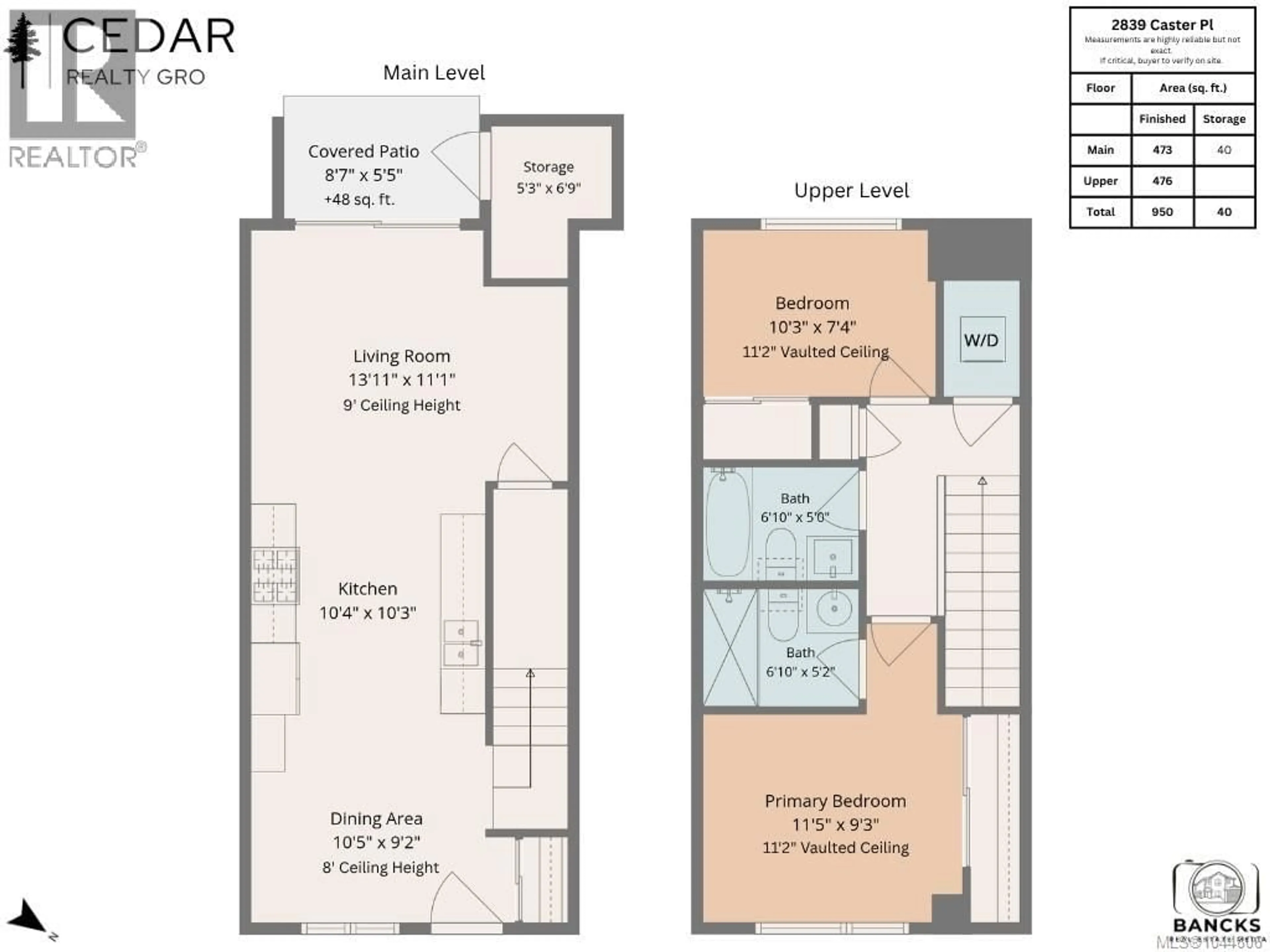 Floor plan for 2839 CASTER PLACE, Langford British Columbia V9B7B8