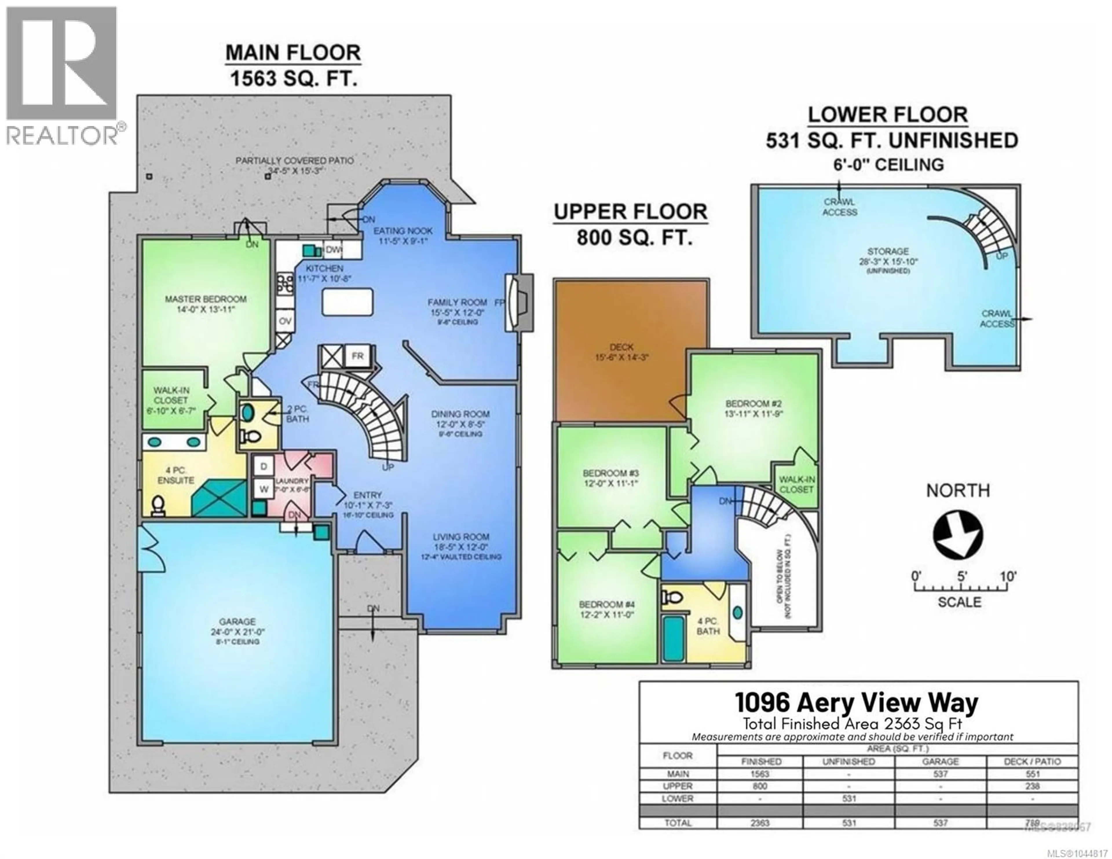 Floor plan for 1096 AERY VIEW WAY, Parksville British Columbia V9P2N9