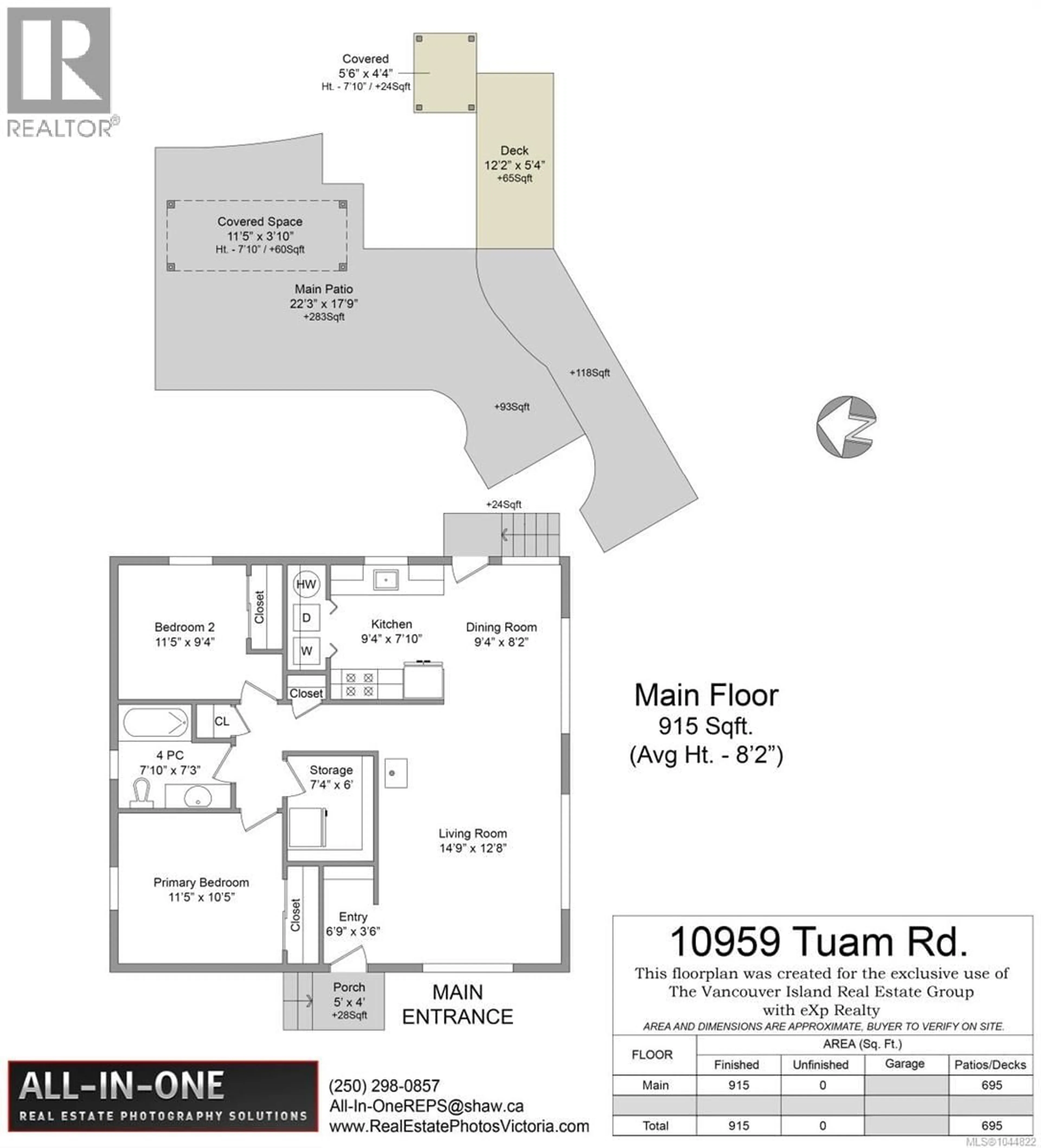 Floor plan for 10959 TUAM ROAD, North Saanich British Columbia V8L5P2