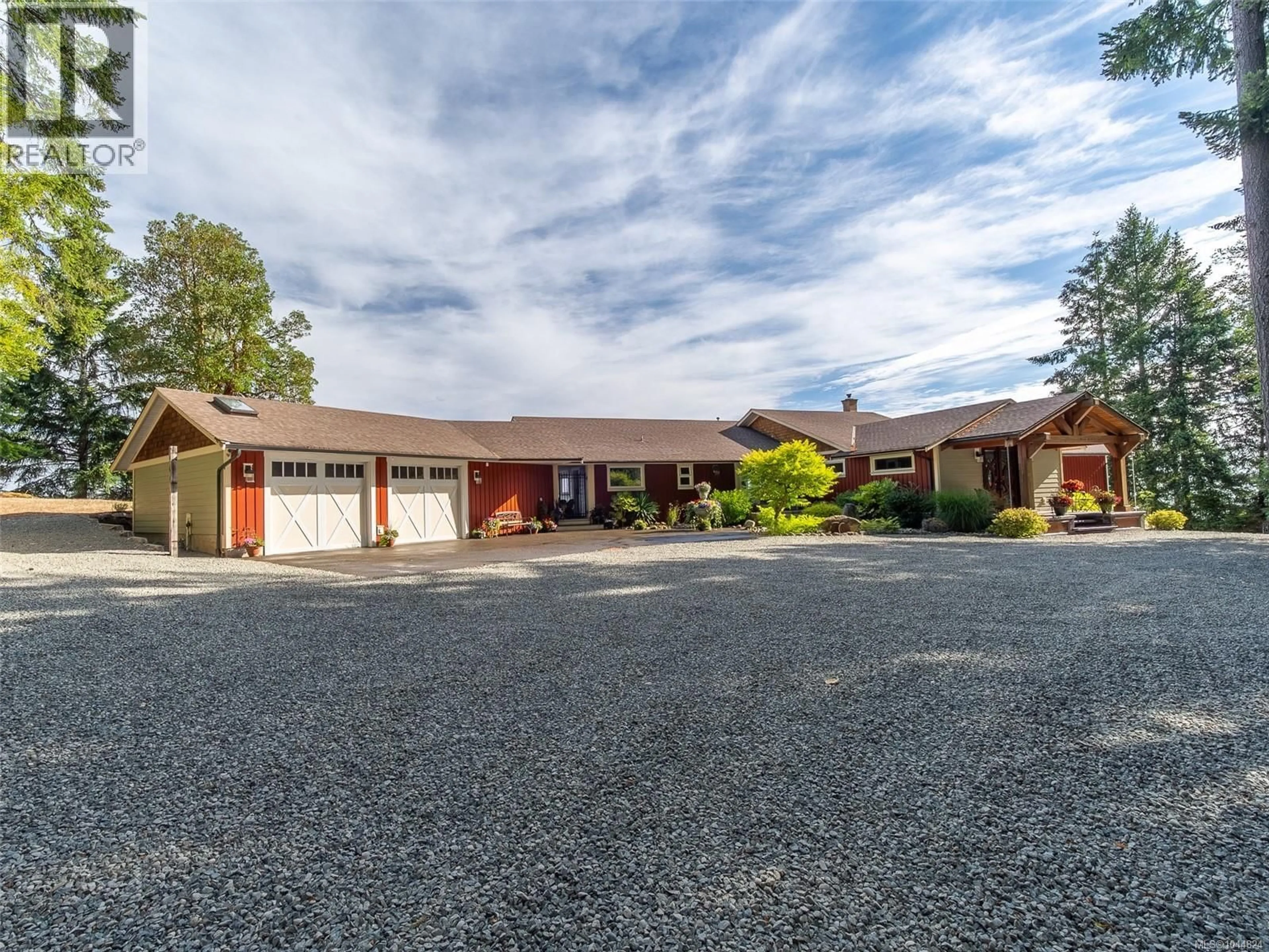A pic from outside/outdoor area/front of a property/back of a property/a pic from drone, street for 8485 LISA LANE, Lantzville British Columbia V0R2H0