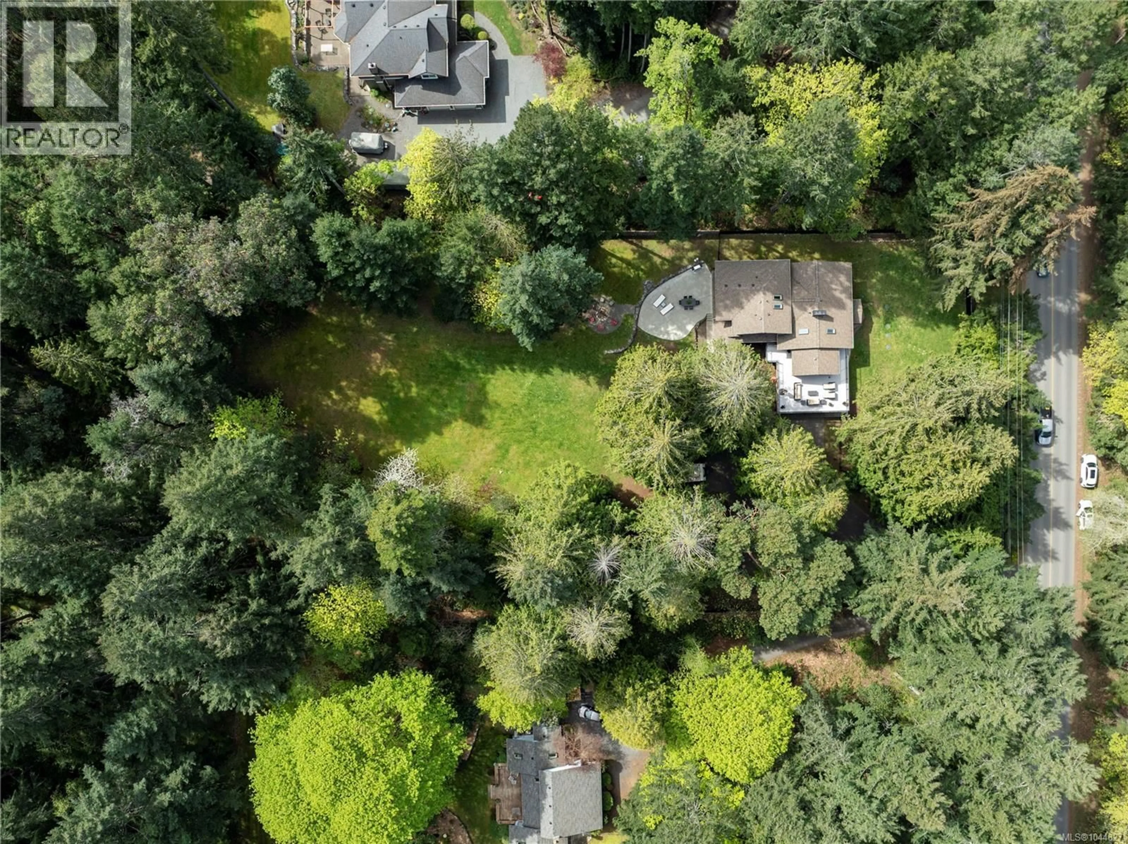 A pic from outside/outdoor area/front of a property/back of a property/a pic from drone, forest/trees view for 7817 SUPERIOR ROAD, Lantzville British Columbia V0R2H0