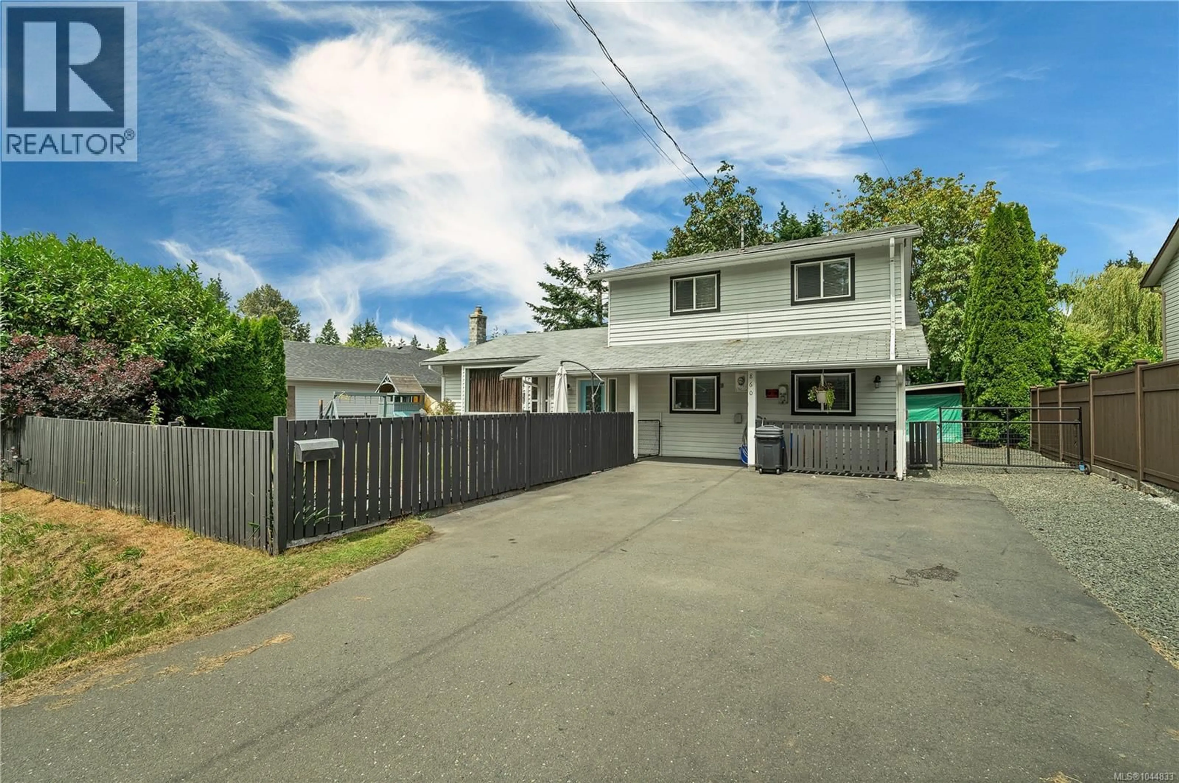 A pic from outside/outdoor area/front of a property/back of a property/a pic from drone, street for 860 NICHOLLS ROAD, Campbell River British Columbia V9W3P6