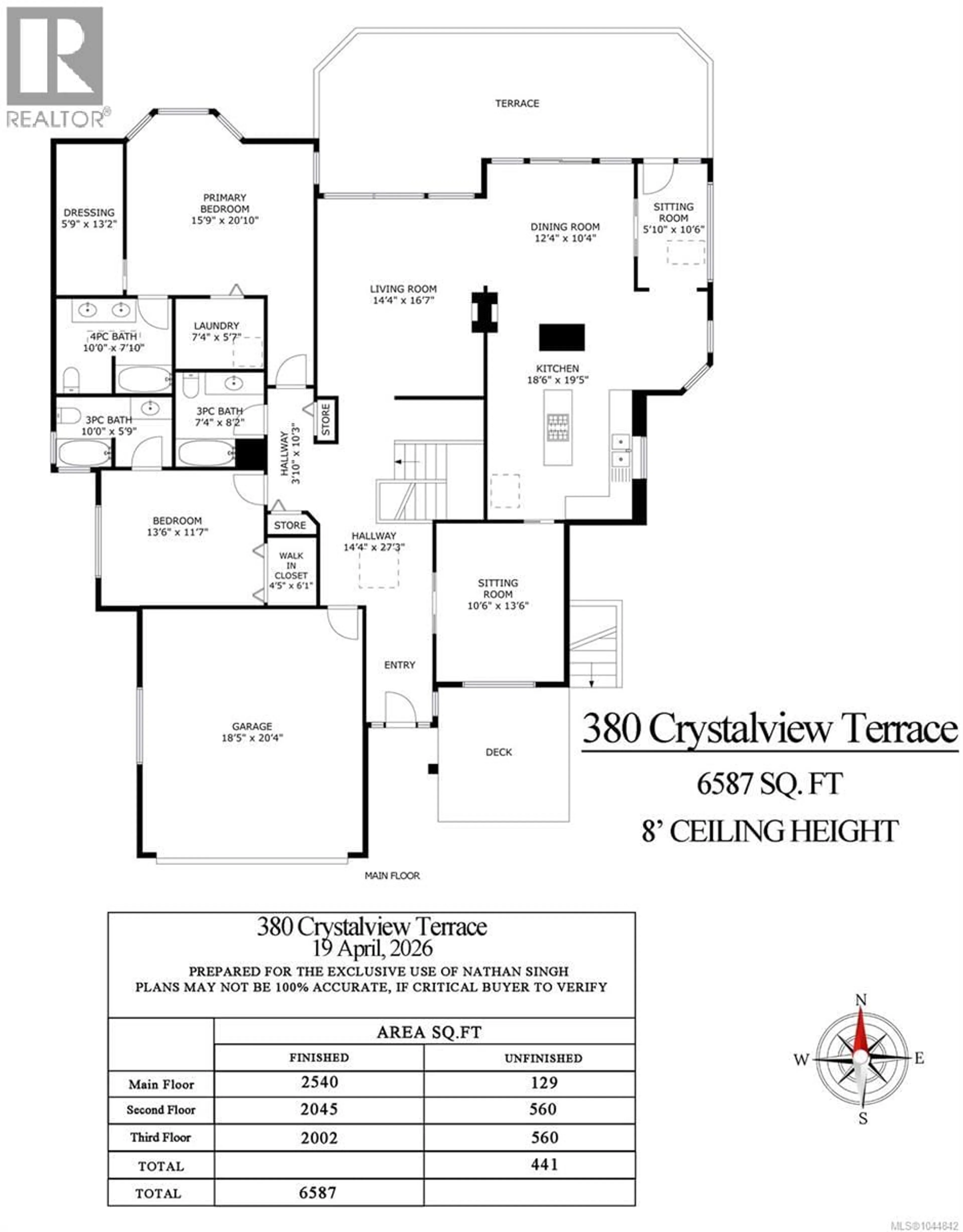 Floor plan for 380 CRYSTALVIEW TERRACE, Langford British Columbia V9B5S5