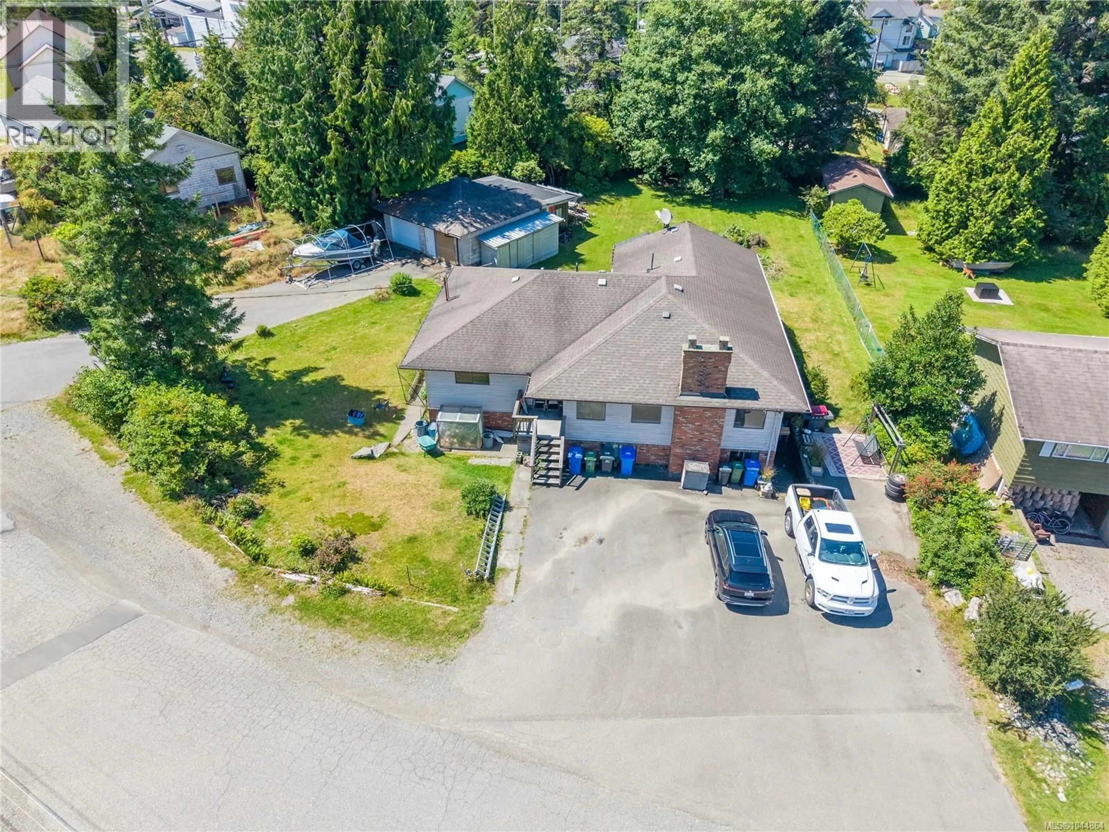 A pic from outside/outdoor area/front of a property/back of a property/a pic from drone, street for 269 MATTERSON DRIVE, Ucluelet British Columbia V0R3A0