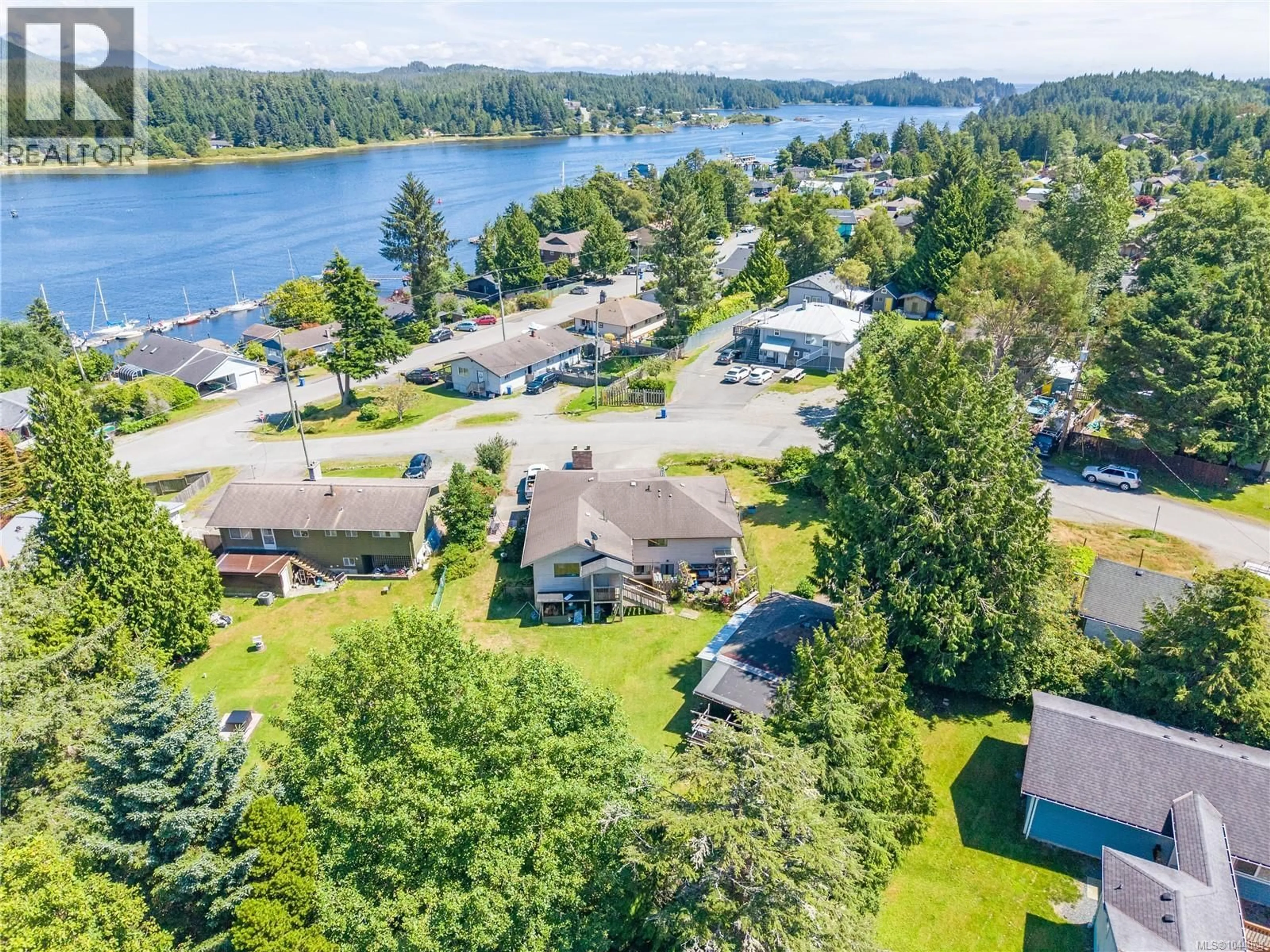 A pic from outside/outdoor area/front of a property/back of a property/a pic from drone, water/lake/river/ocean view for 269 MATTERSON DRIVE, Ucluelet British Columbia V0R3A0