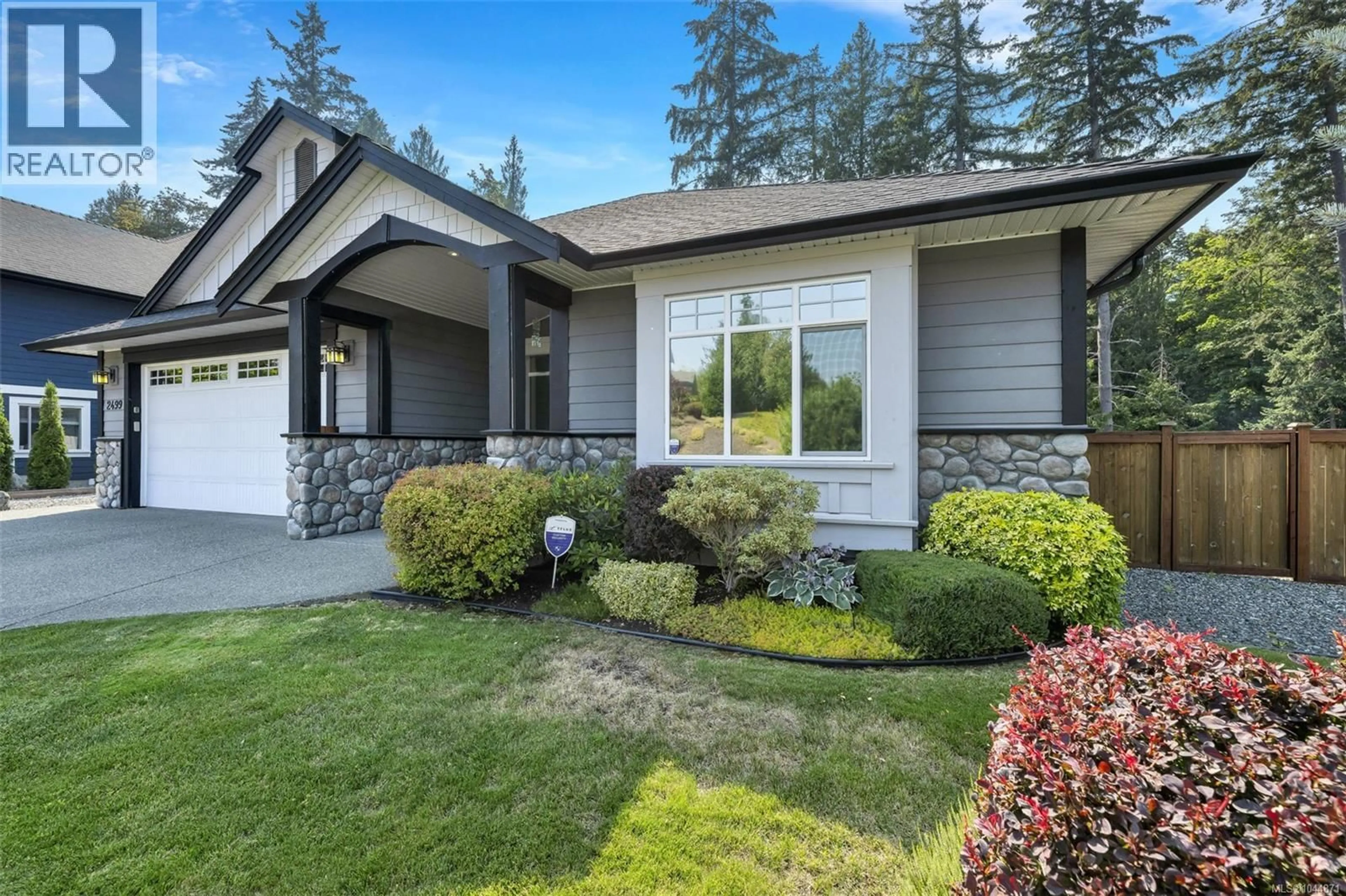 Home with vinyl exterior material, street for 2499 BLAIRGOWRIE ROAD, Mill Bay British Columbia V0R2P1