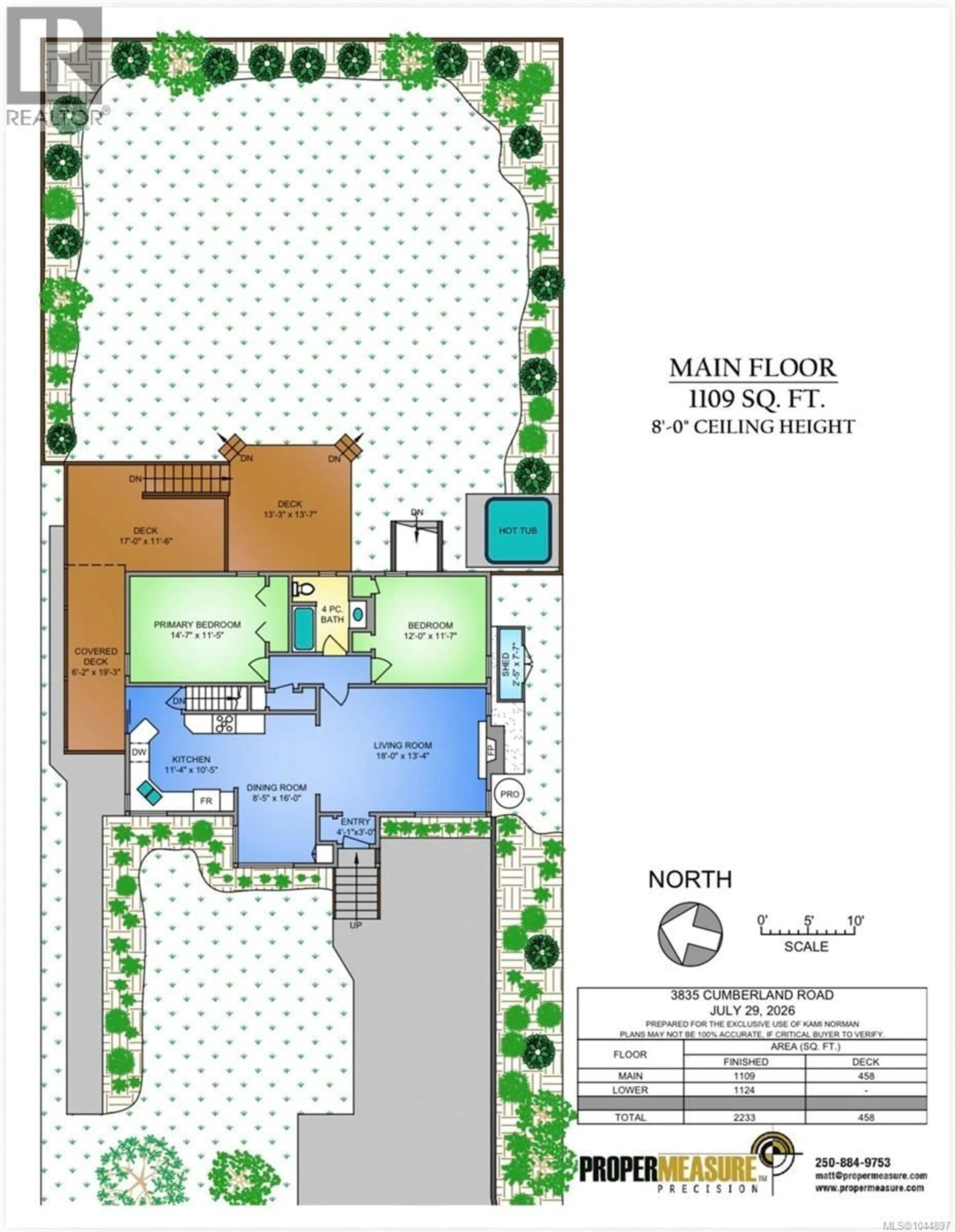 Floor plan for 3835 CUMBERLAND ROAD, Saanich British Columbia V8P3S1