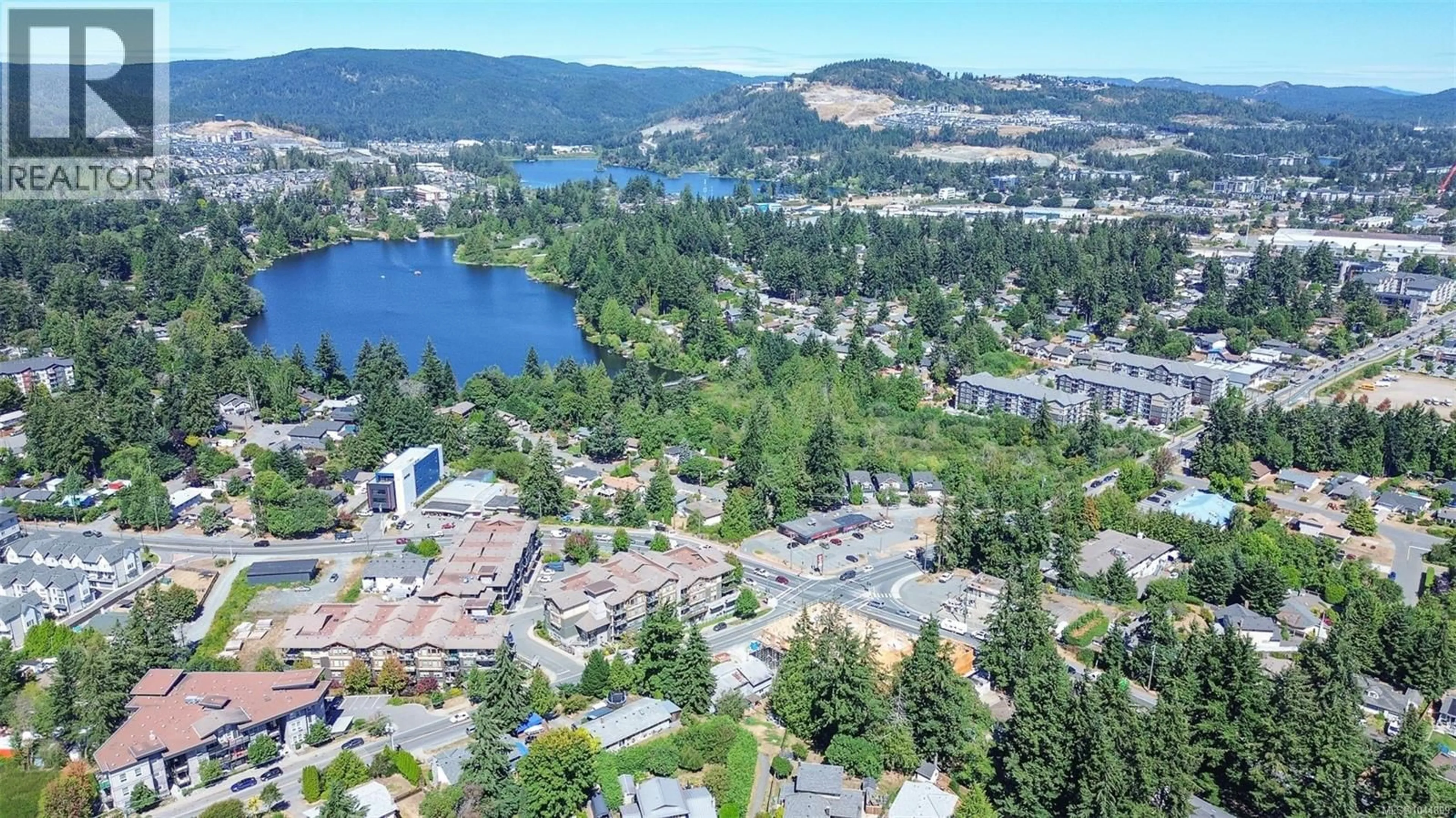 A pic from outside/outdoor area/front of a property/back of a property/a pic from drone, water/lake/river/ocean view for 402 - 3210 JACKLIN ROAD, Langford British Columbia V9B0J5