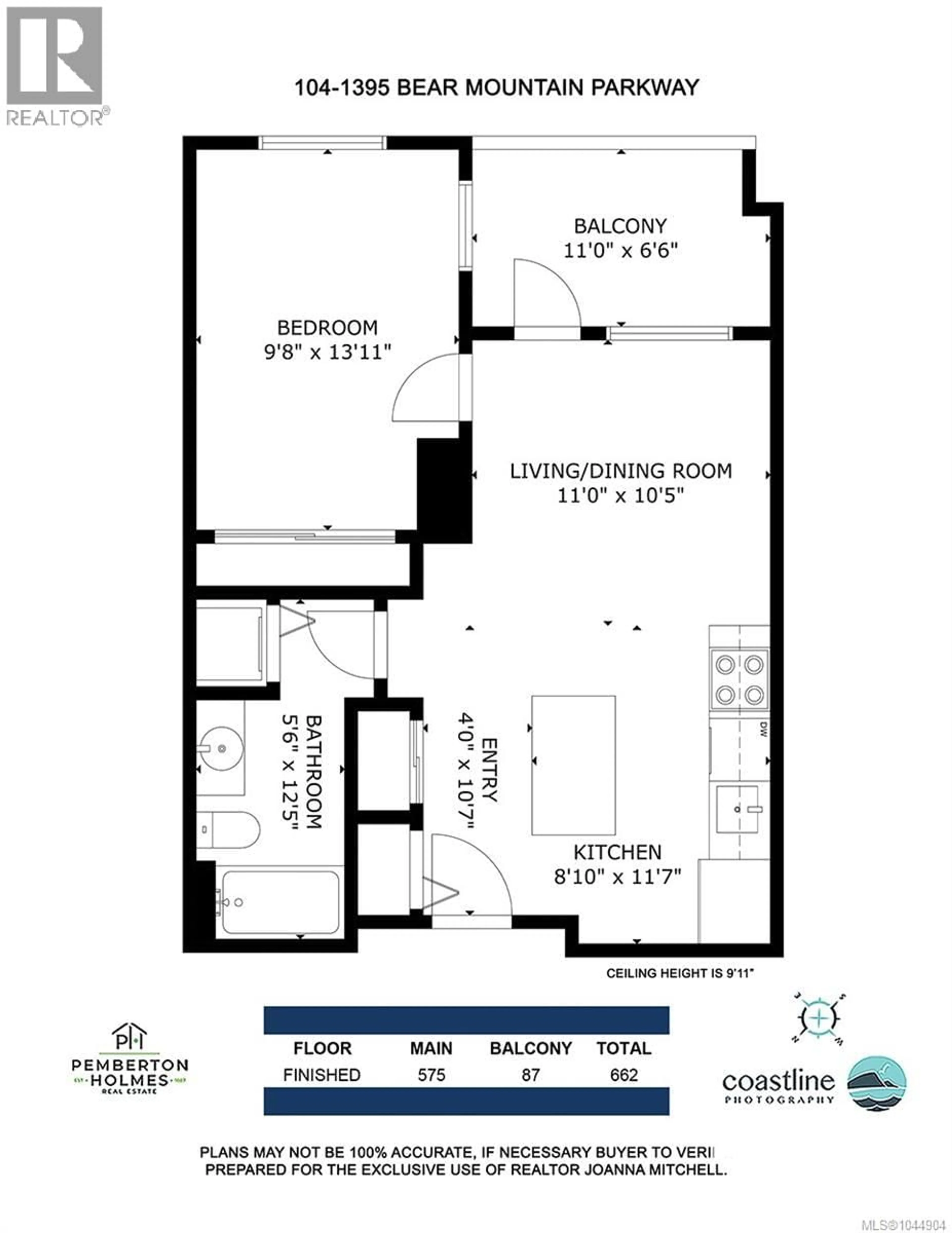 Floor plan for 104 - 1395 BEAR MOUNTAIN PARKWAY, Langford British Columbia V9B0E1