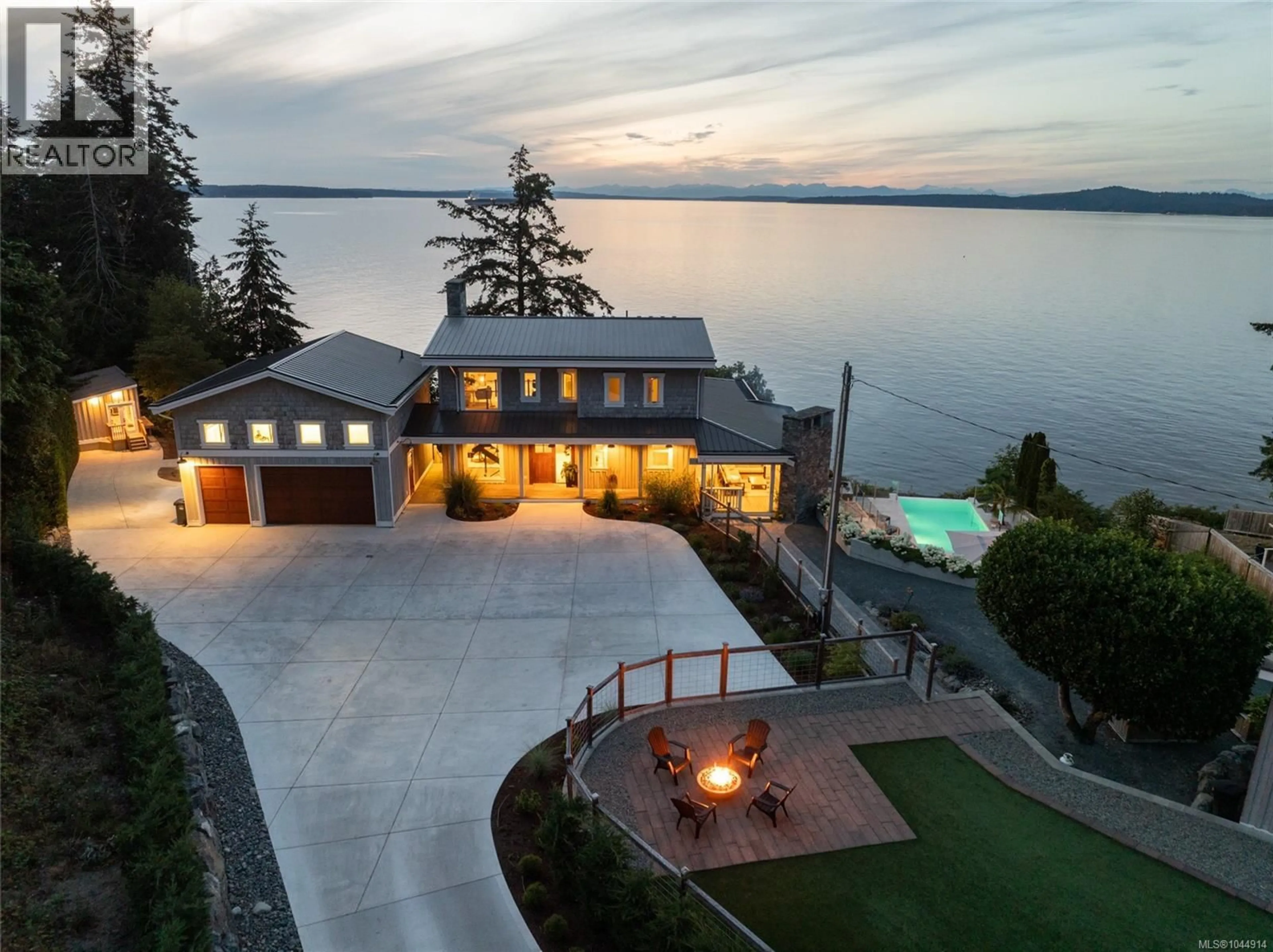 A pic from outside/outdoor area/front of a property/back of a property/a pic from drone, water/lake/river/ocean view for 3089 COOK STREET, Chemainus British Columbia V0R1K2