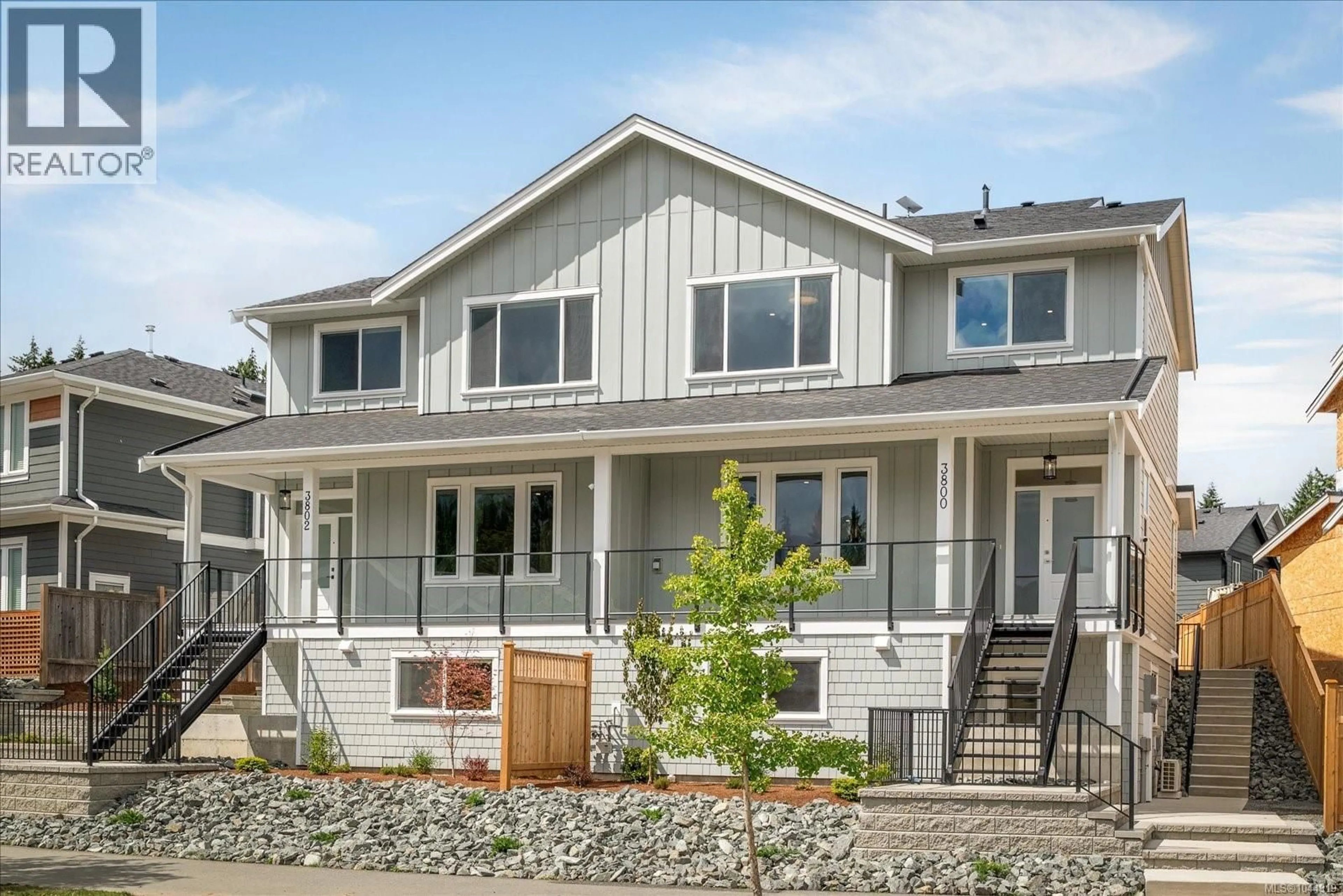 Home with vinyl exterior material, street for 3800 MARJORIE WAY, Nanaimo British Columbia V9T0K3