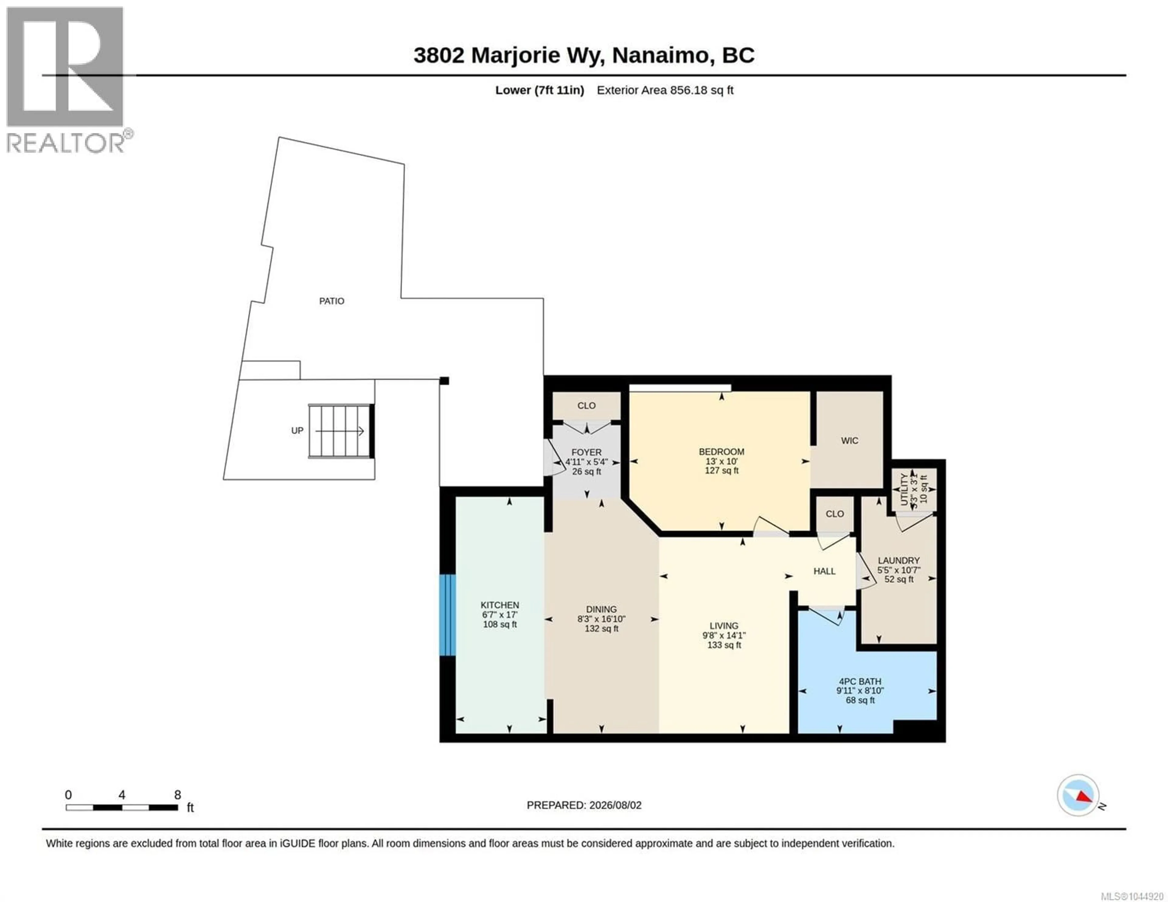 Floor plan for 3802 MARJORIE WAY, Nanaimo British Columbia V9T0K3