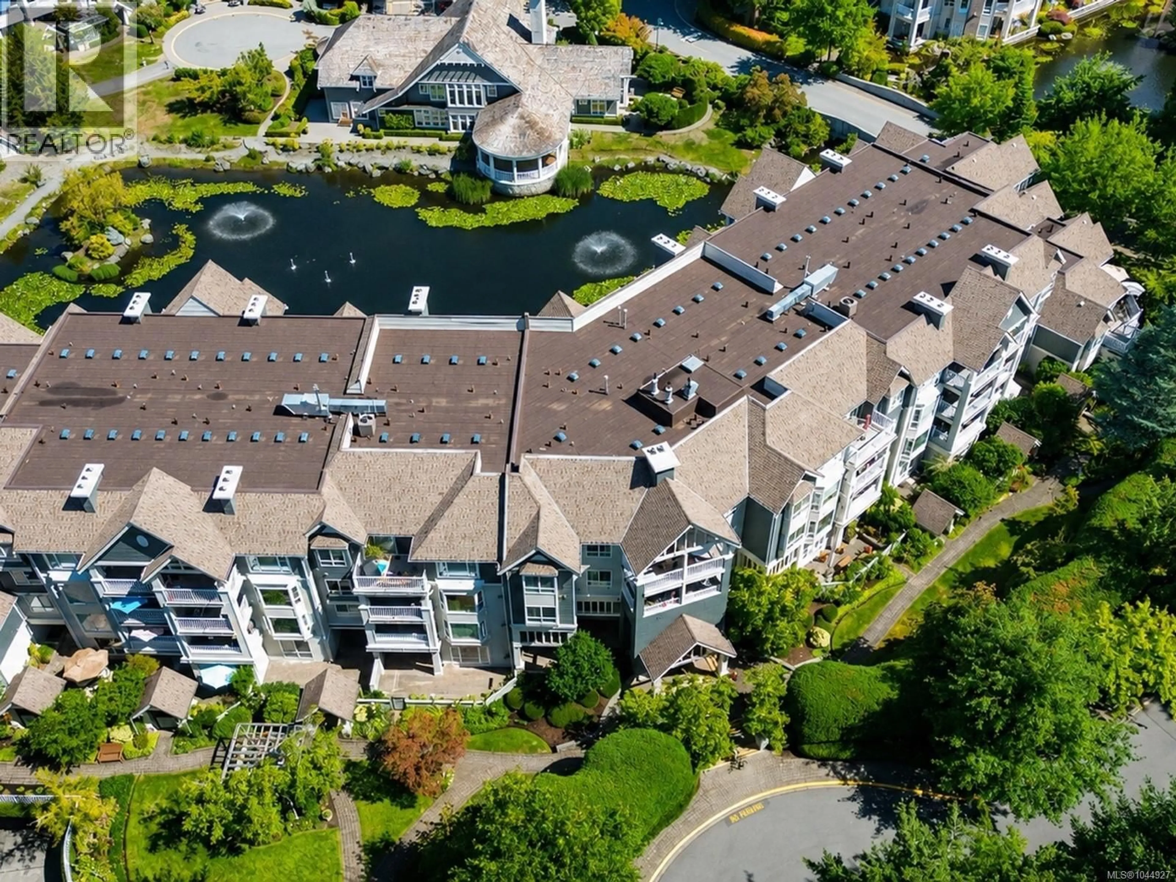 A pic from outside/outdoor area/front of a property/back of a property/a pic from drone, unknown for 215 - 5650 EDGEWATER LANE, Nanaimo British Columbia V9T6K1