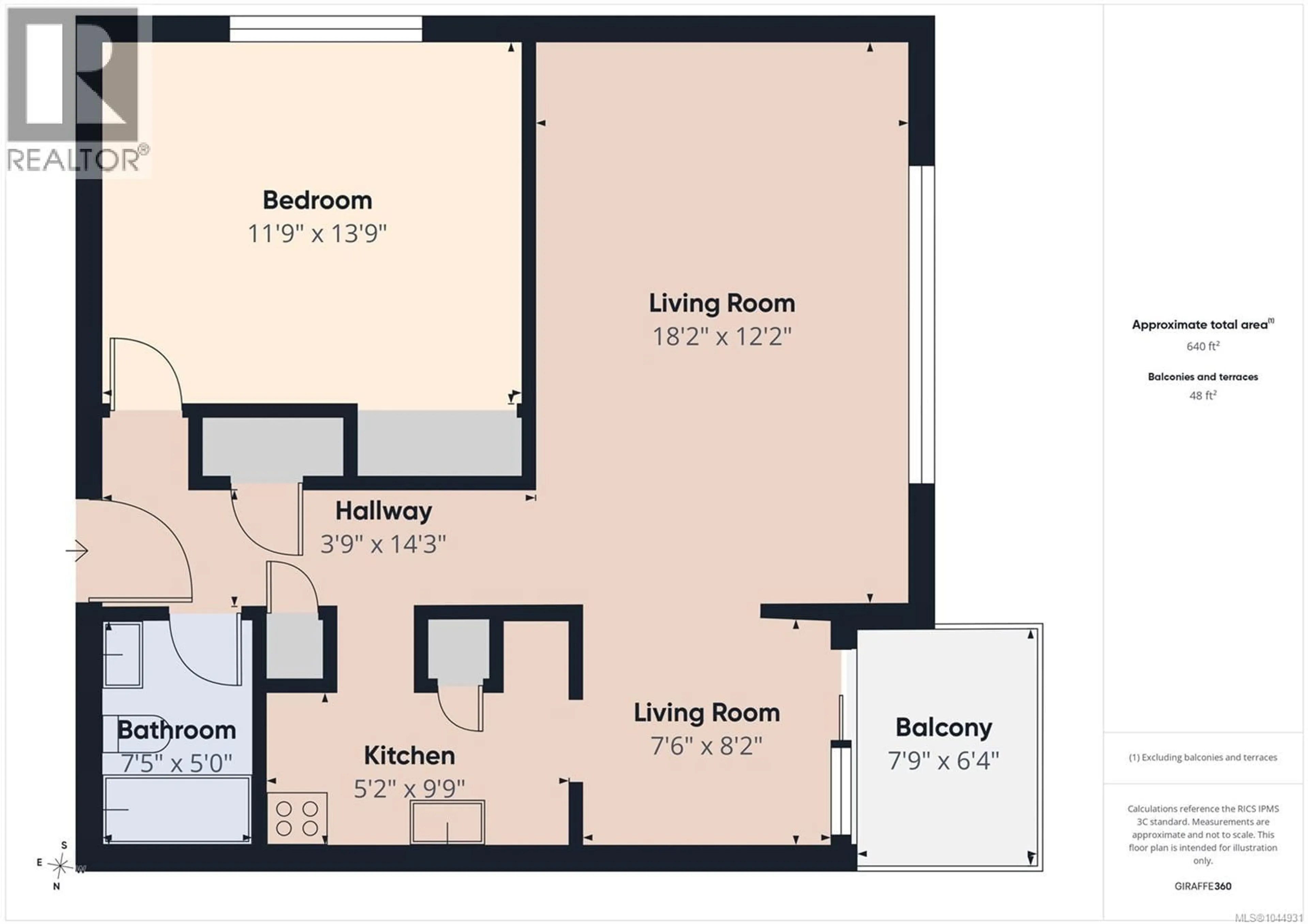 Floor plan for 302 - 3880 SHELBOURNE STREET, Saanich British Columbia V8P4H7
