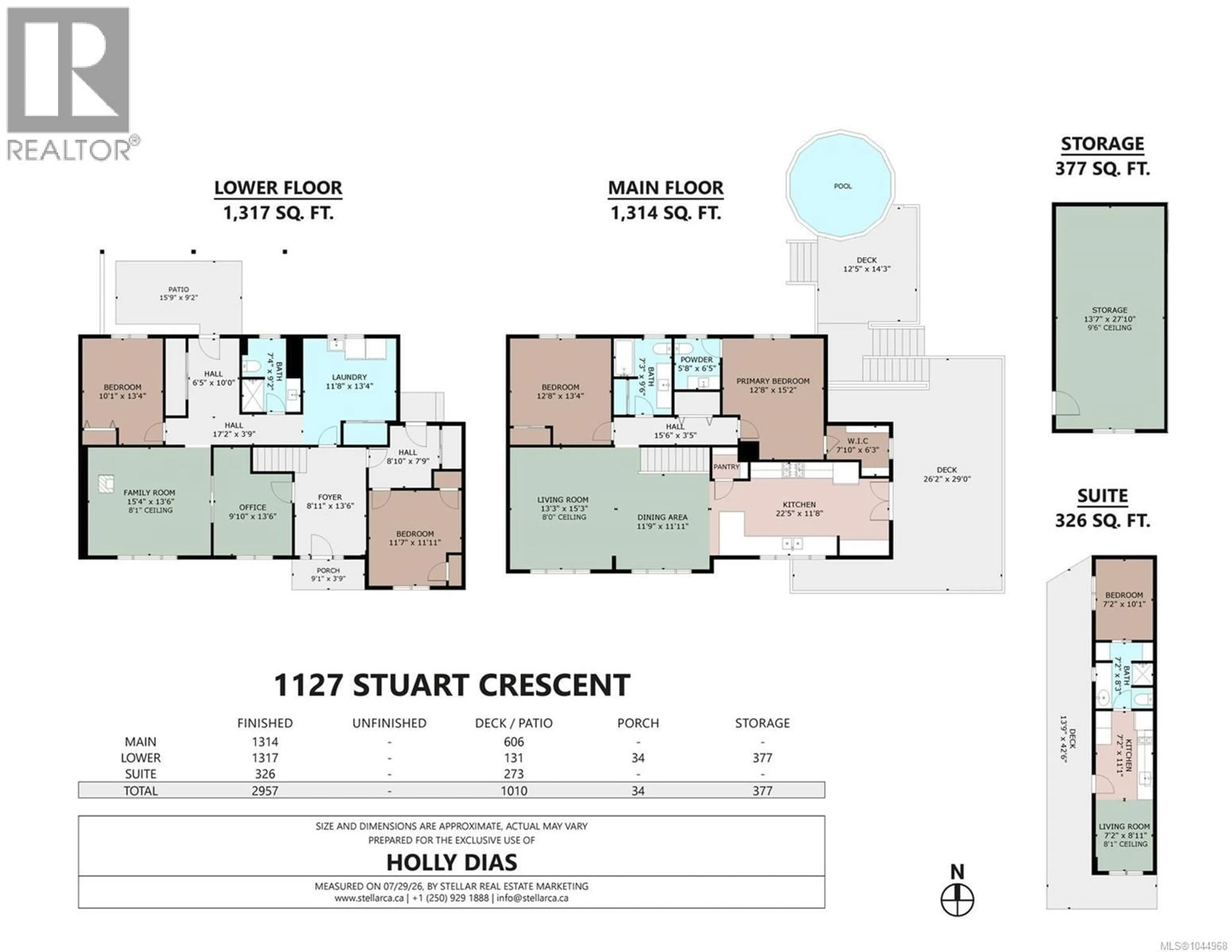 Floor plan for 1127 STUART CRESCENT, Cobble Hill British Columbia V8H0H2