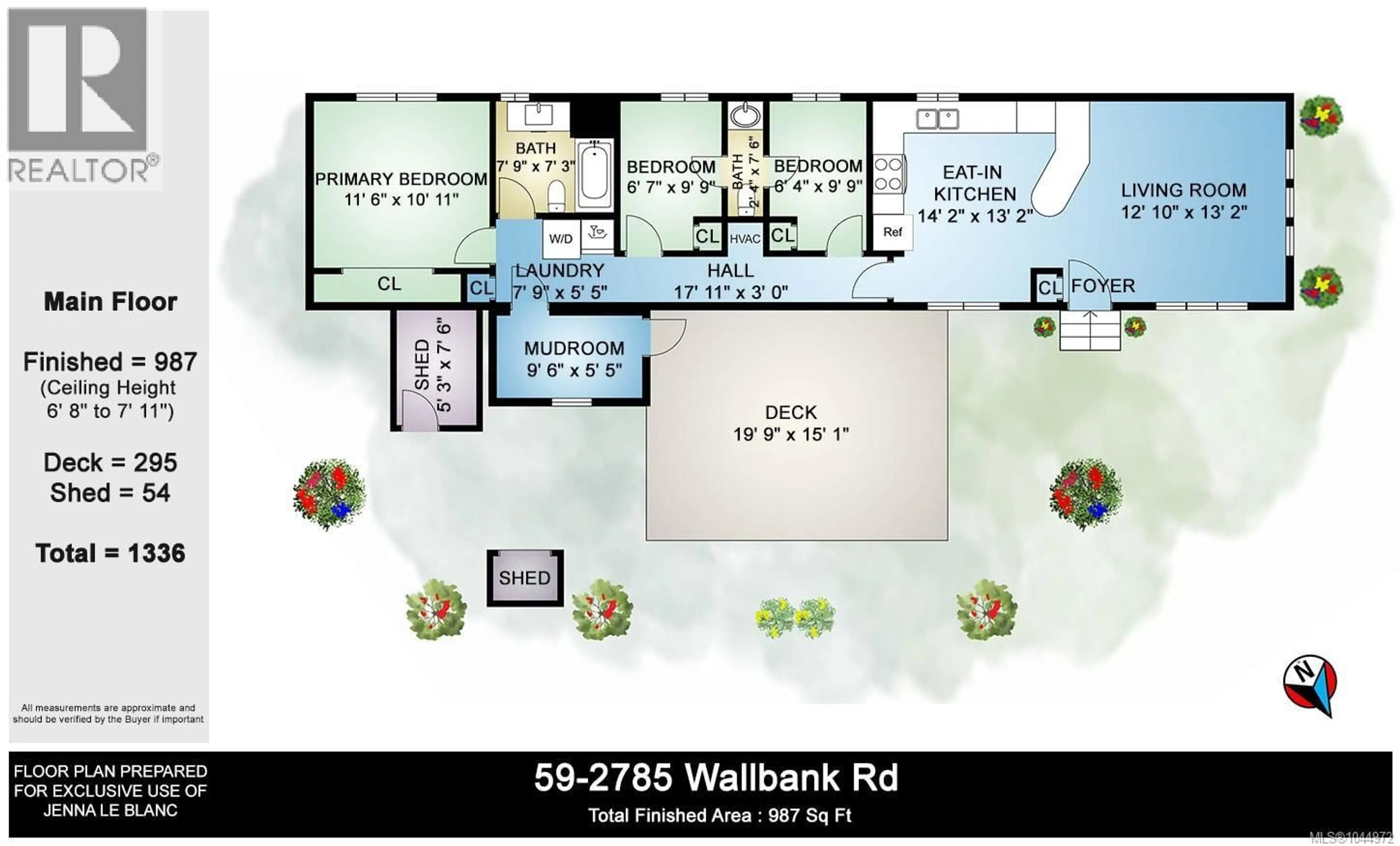 Floor plan for 59 - 2785 WALLBANK ROAD, Shawnigan Lake British Columbia V0R2W2