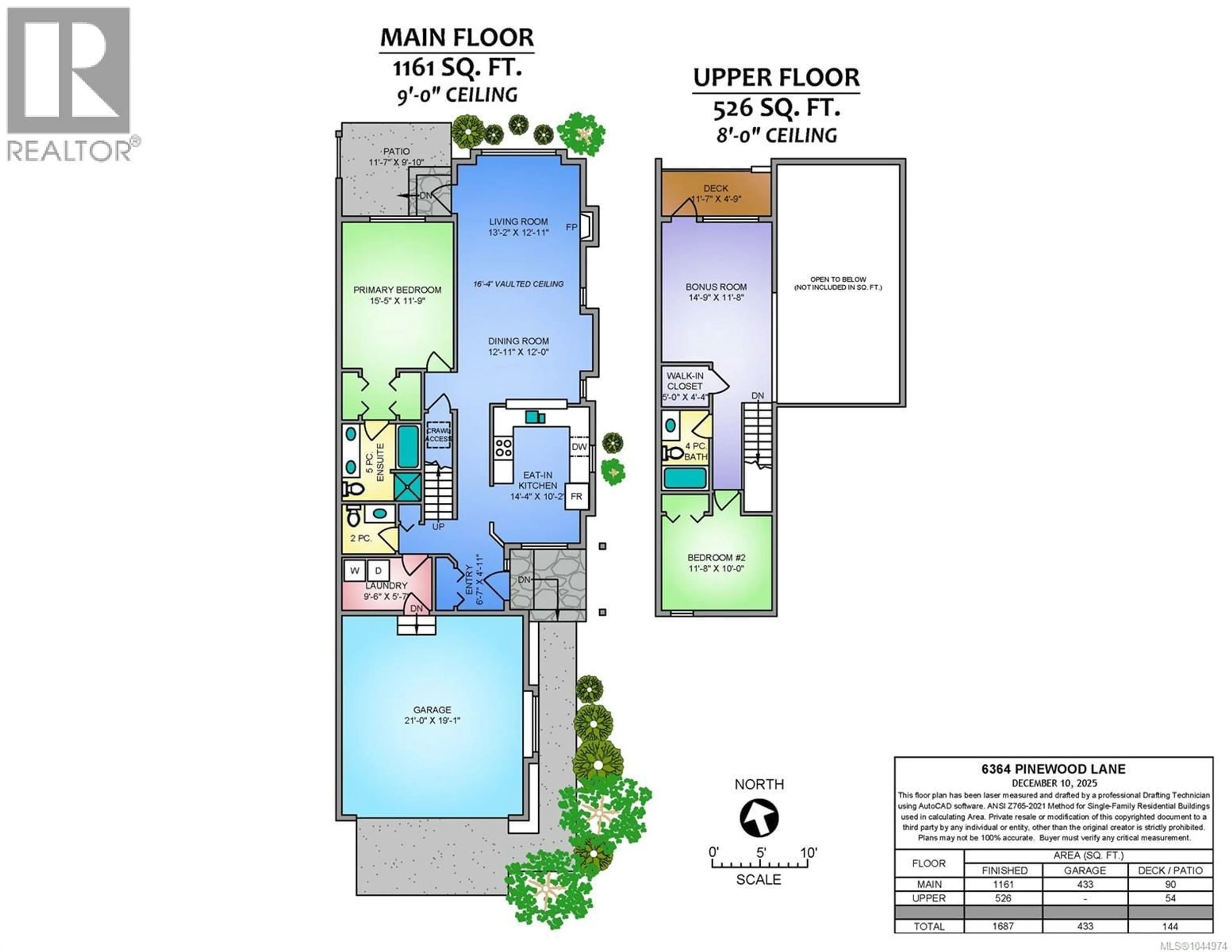 Floor plan for 6364 PINEWOOD LANE, Nanaimo British Columbia V9V1A4