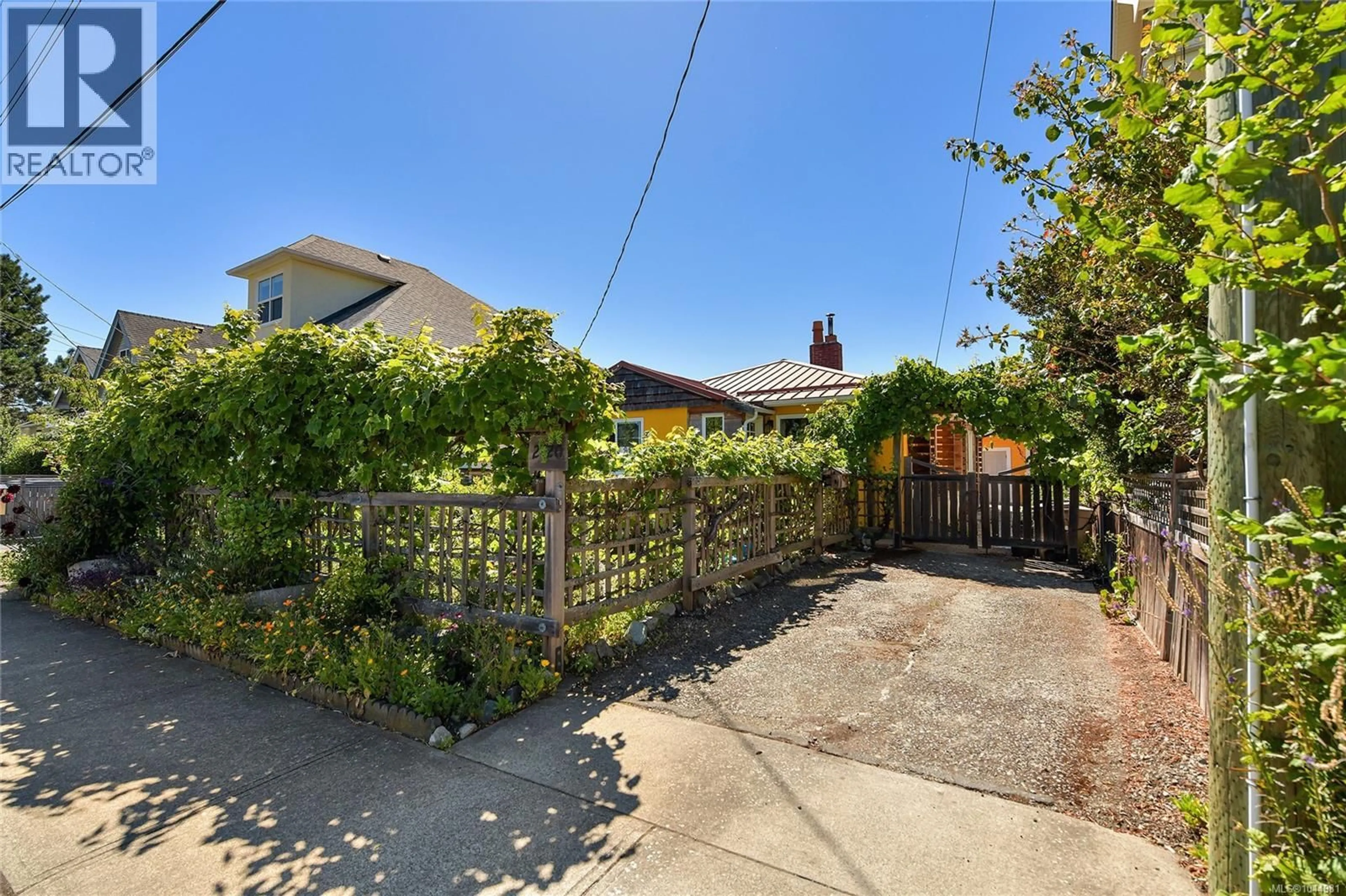 A pic from outside/outdoor area/front of a property/back of a property/a pic from drone, street for 2420 DRYFE STREET, Oak Bay British Columbia V8R5T2