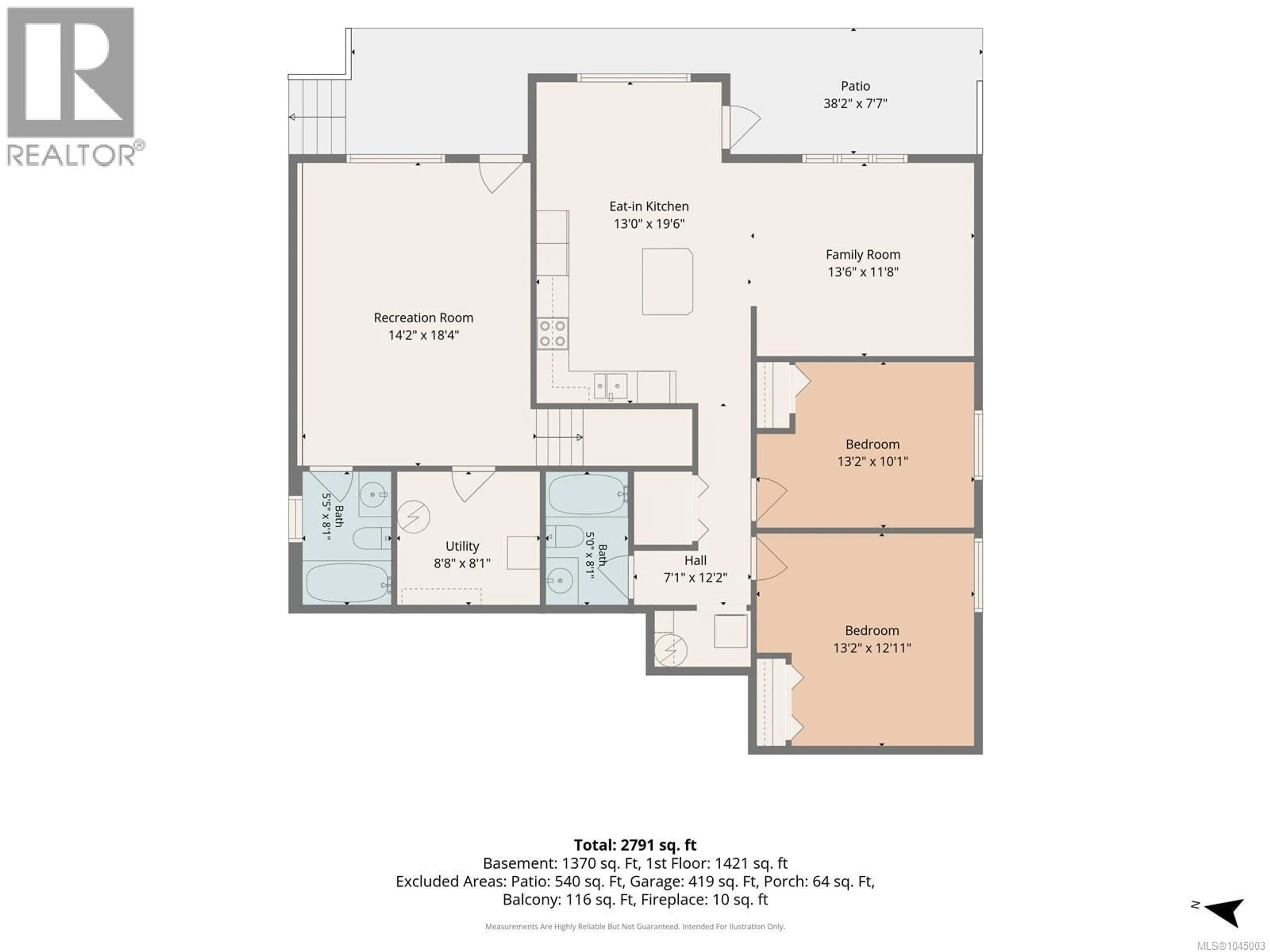 Floor plan for 341 SUNNY DRIVE, Nanaimo British Columbia V9T0C3