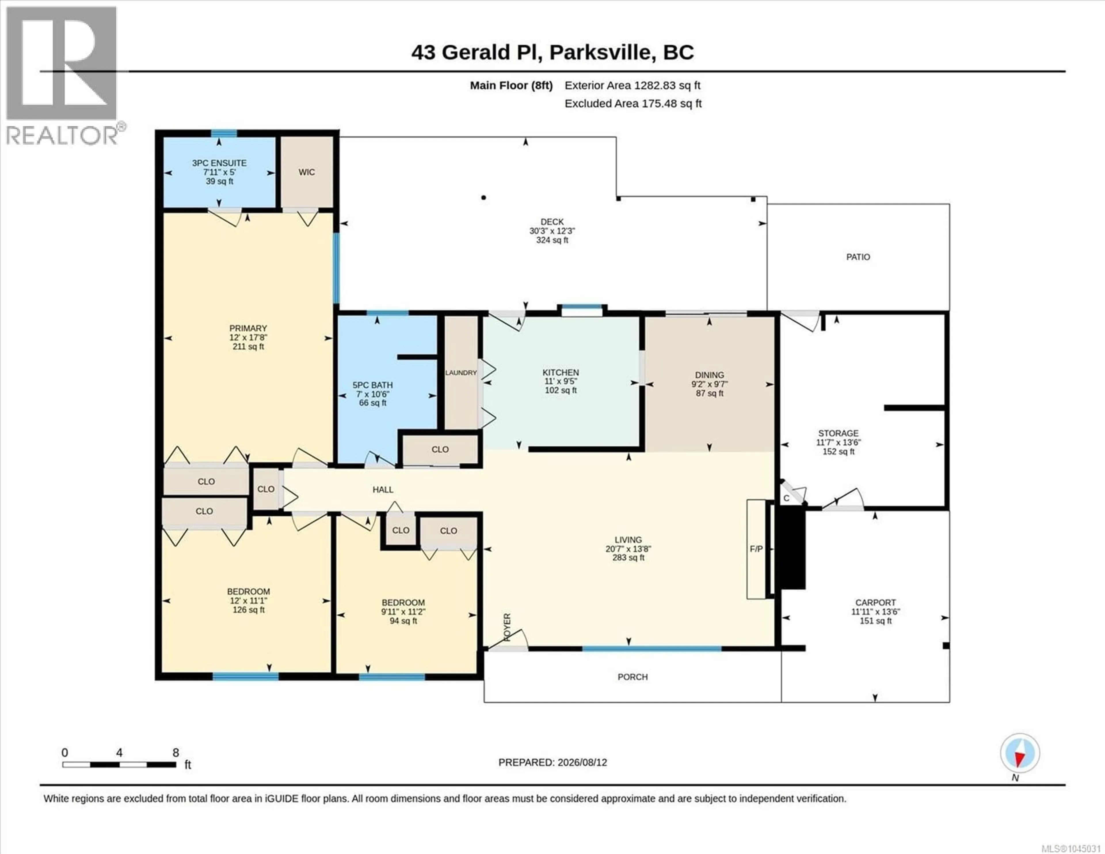 Floor plan for 43 GERALD PLACE, Parksville British Columbia V9P1G6