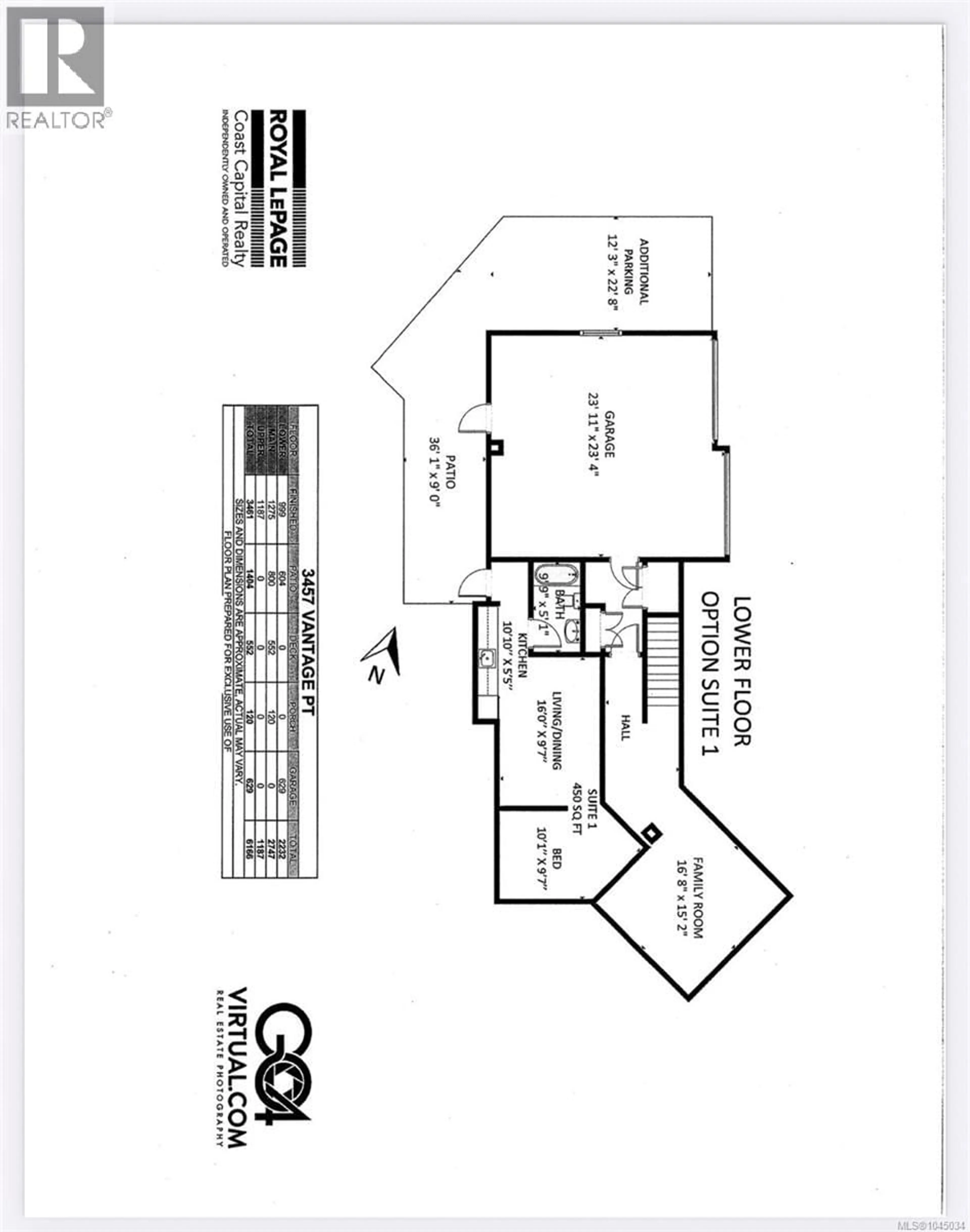 Floor plan for 3457 VANTAGE POINT, Colwood British Columbia V9C3N5
