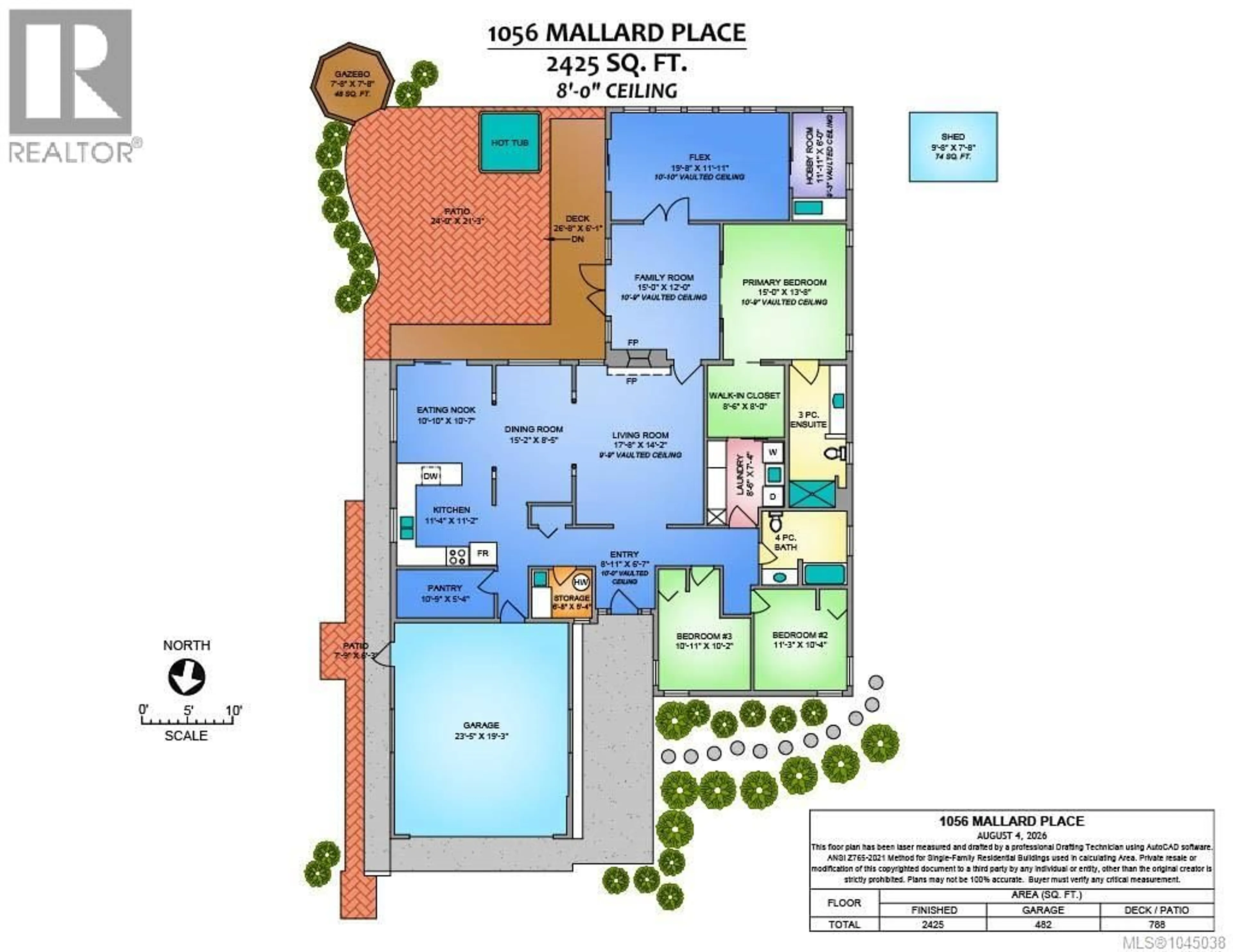 Floor plan for 1056 MALLARD PLACE, Qualicum Beach British Columbia V9K1E8