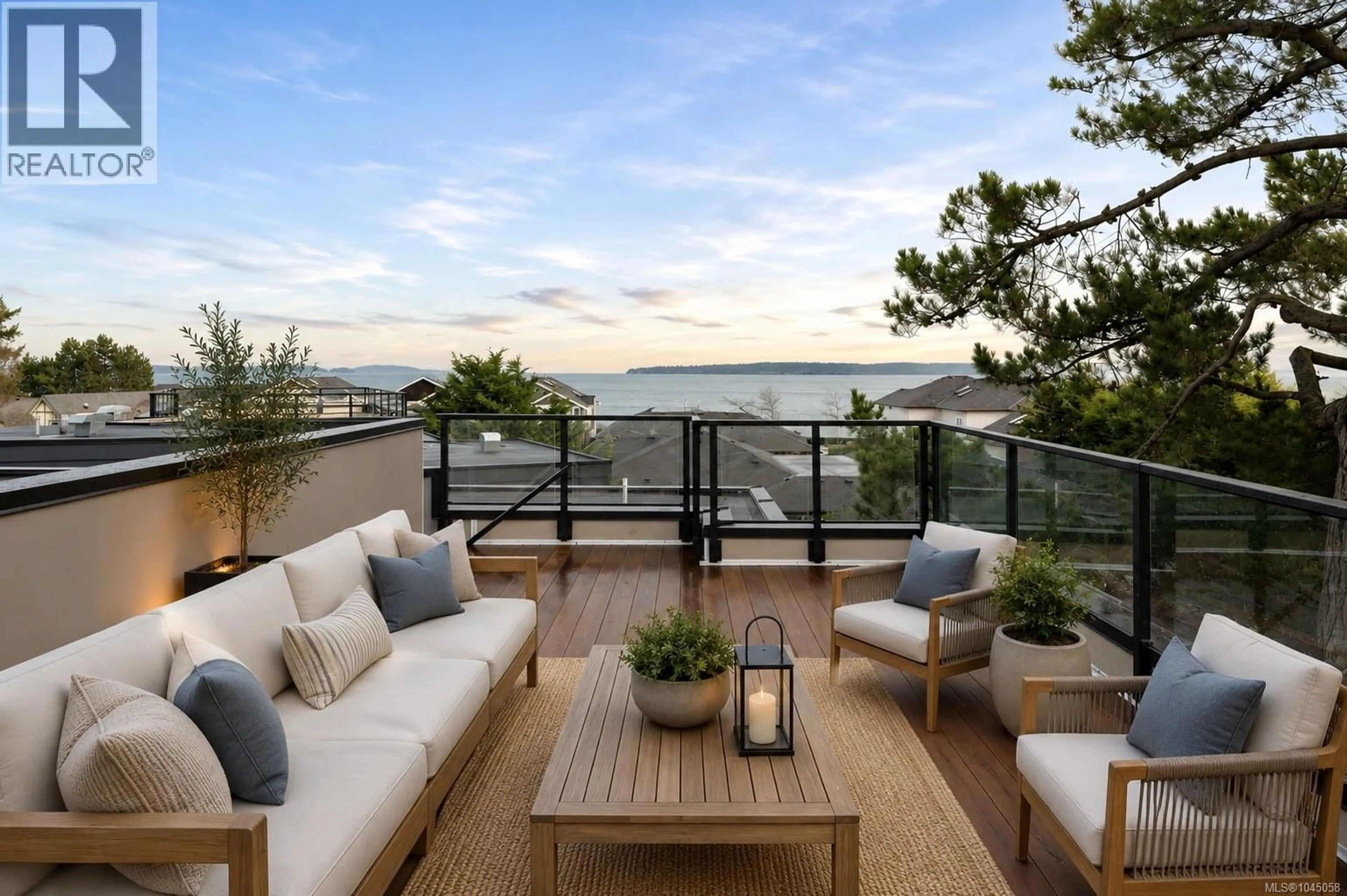 Patio, water/lake/river/ocean view for 2293 ADELA PLACE, Sidney British Columbia V8L1R2