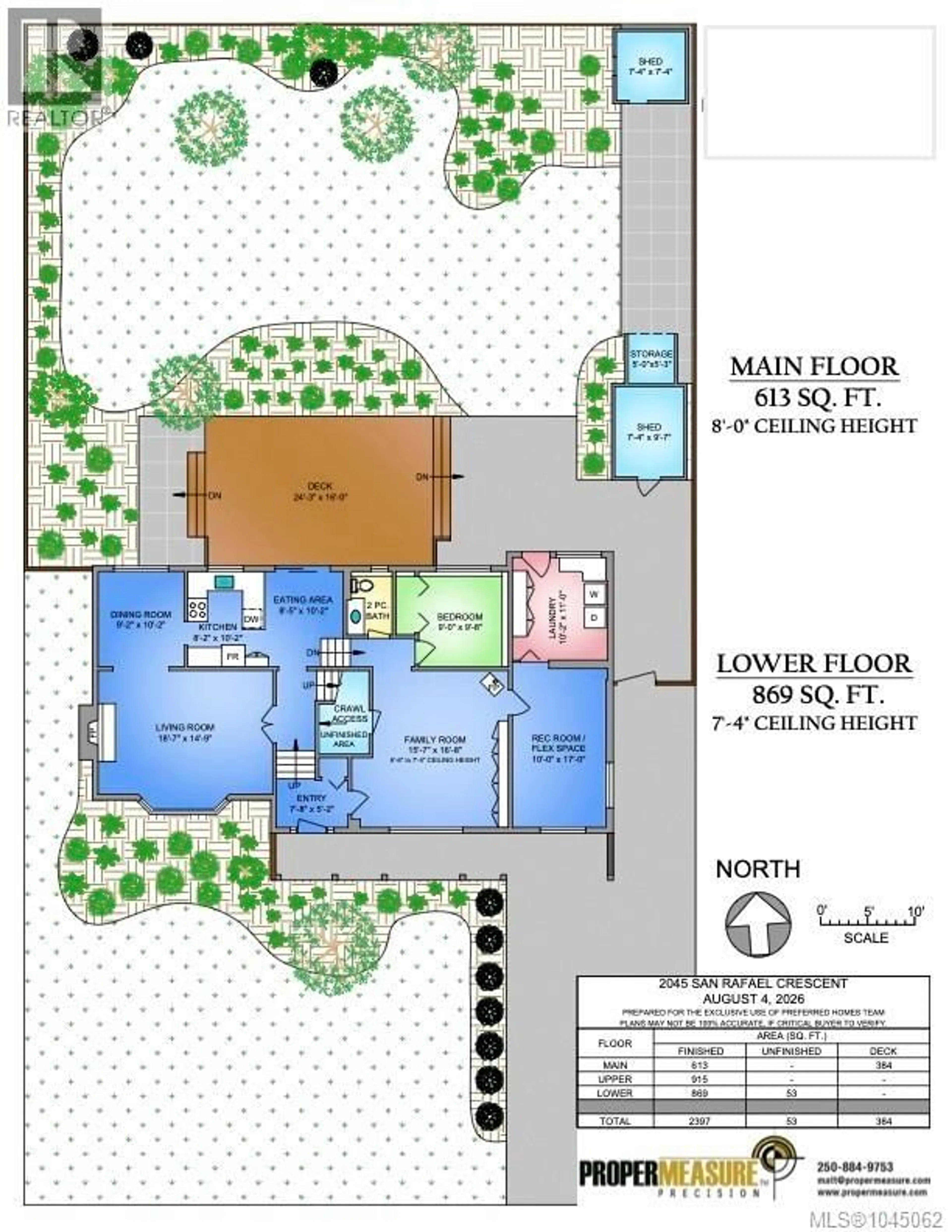 Floor plan for 2045 SAN RAFAEL CRESCENT, Saanich British Columbia V8N2H7
