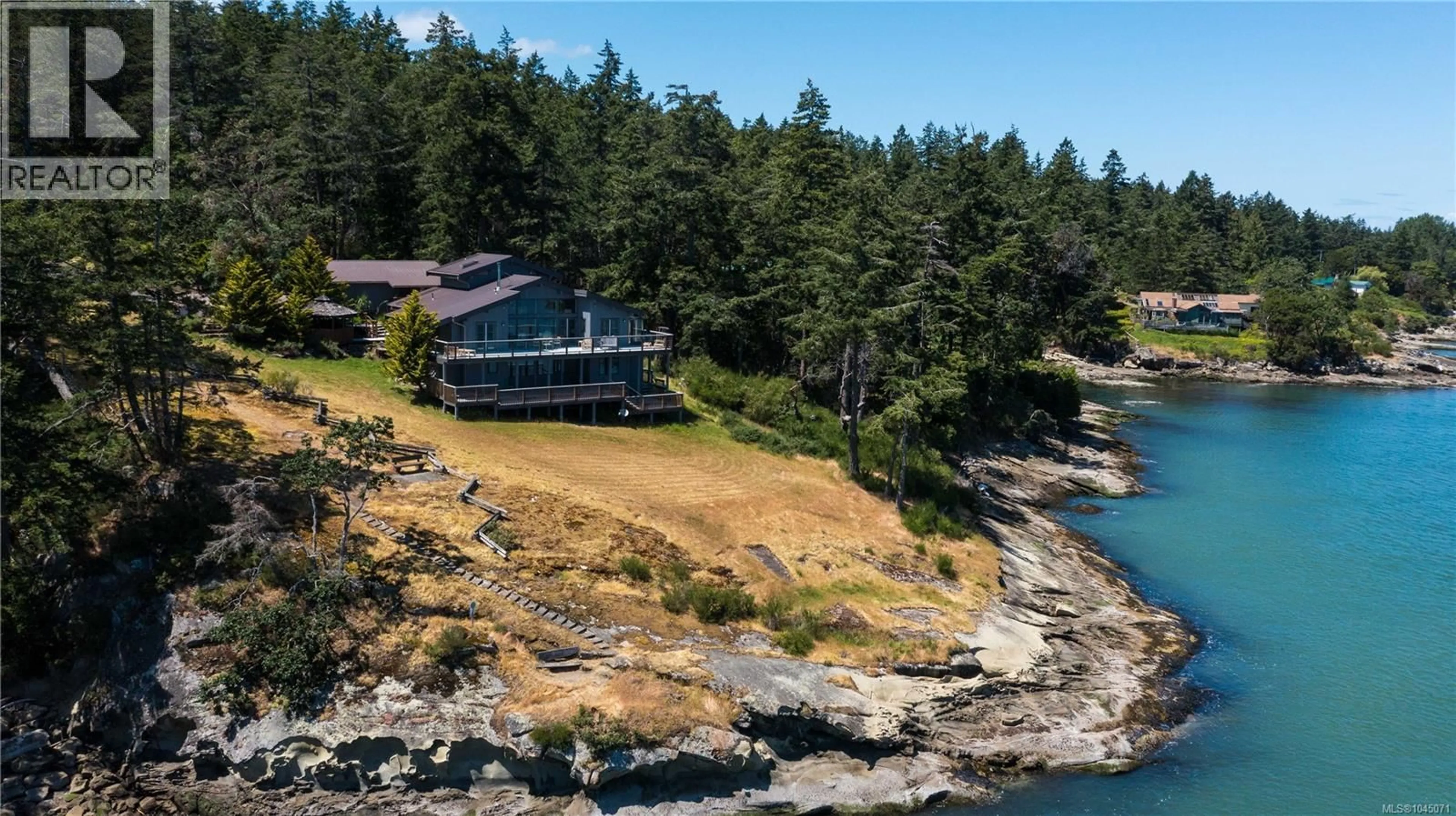 A pic from outside/outdoor area/front of a property/back of a property/a pic from drone, water/lake/river/ocean view for 379 MARY ANN POINT ROAD, Galiano Island British Columbia V0N1P0